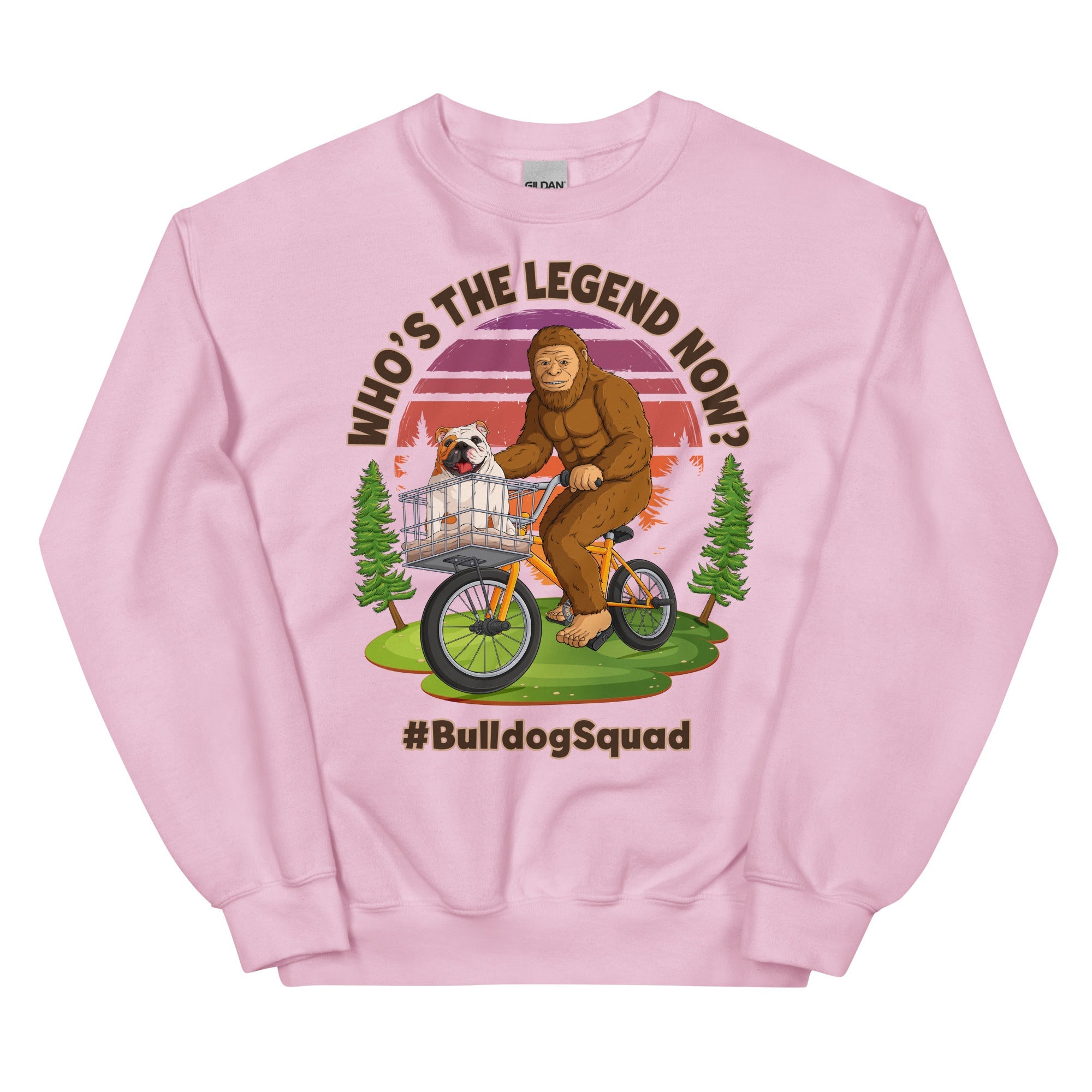 "Who’s The Legend Now?" Bigfoot & English Bulldog Unisex Sweatshirt