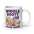 Wiggle Booty Club Bulldog Mug | Fawn & White Colored English Bulldog