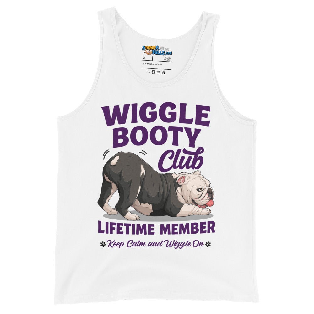 Wiggle Booty Club Men’s Tank | B&W Colored English Bulldog