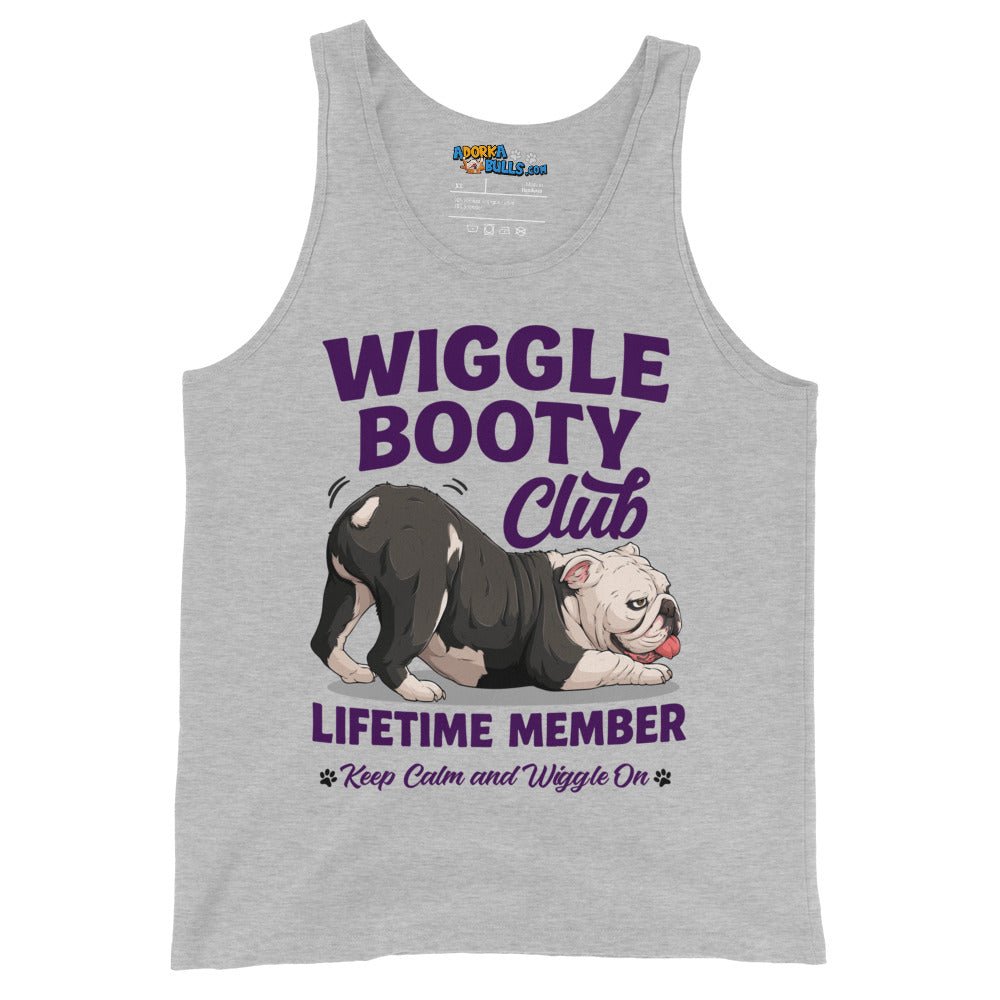 Wiggle Booty Club Men’s Tank | B&W Colored English Bulldog
