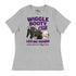 Wiggle Booty Club Women’s Relaxed Tee | B&W Colored English Bulldog