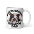 "Worlds Okayest Bulldog Dad" Mug | B&W Colored