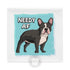 "Adopt A Personal Stalker" French Bulldog Pillow Case | B&W Colored
