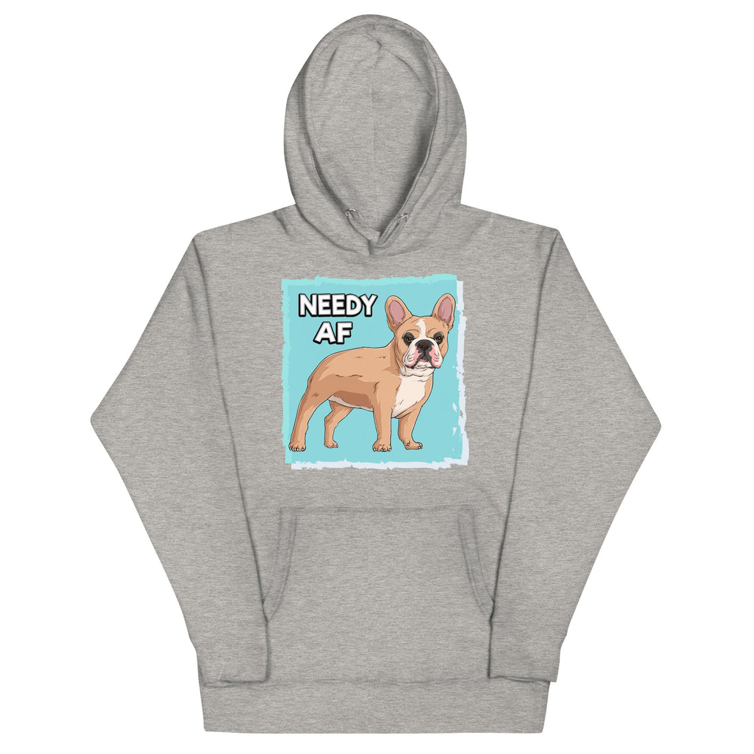 &quot;Adopt A Personal Stalker&quot; French Bulldog Unisex Hoodie | Fawn &amp; White Colored