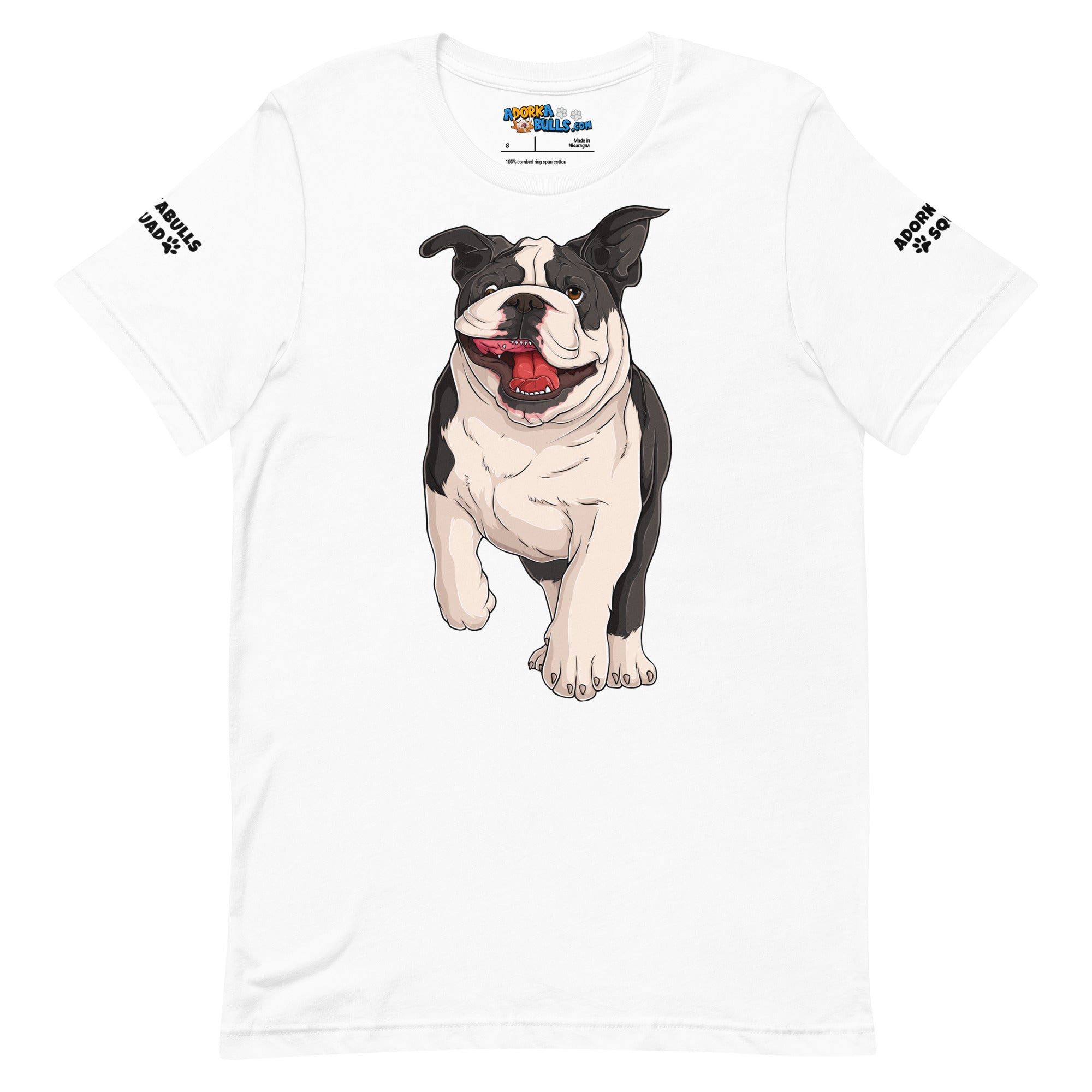 &quot;Adorkabulls Squad&quot; Running Bully Unisex Tee | Black &amp; White Colored