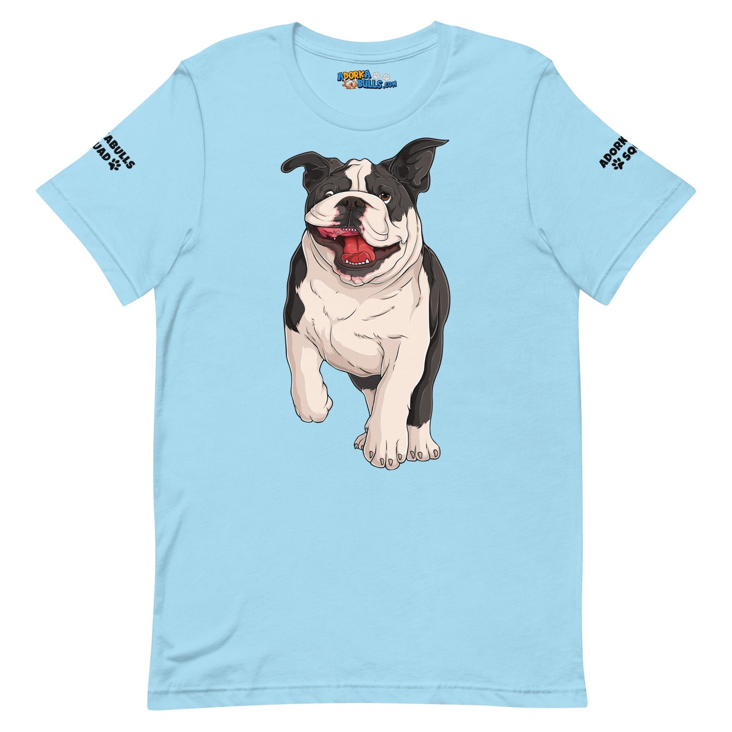 &quot;Adorkabulls Squad&quot; Running Bully Unisex Tee | Black &amp; White Colored