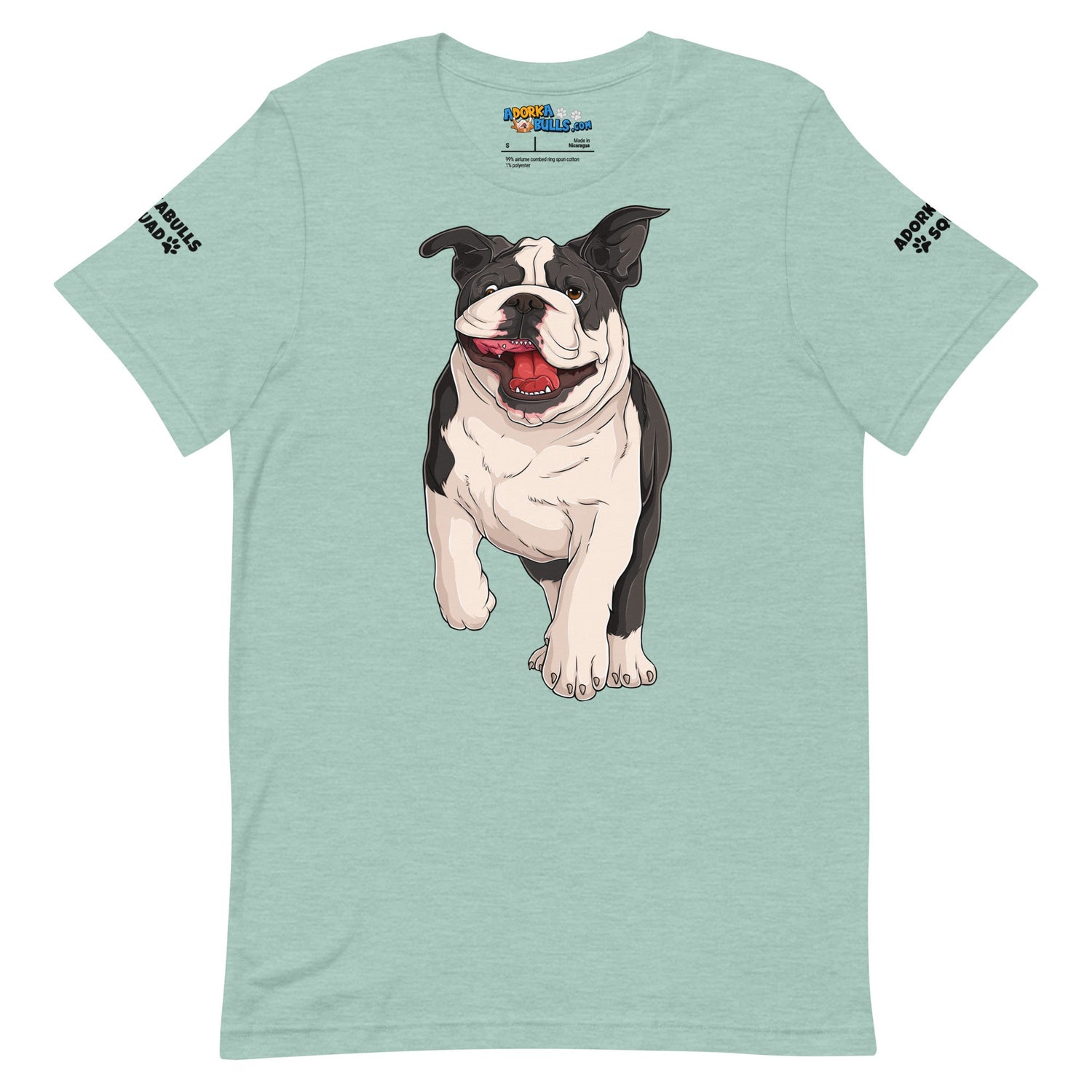 &quot;Adorkabulls Squad&quot; Running Bully Unisex Tee | Black &amp; White Colored