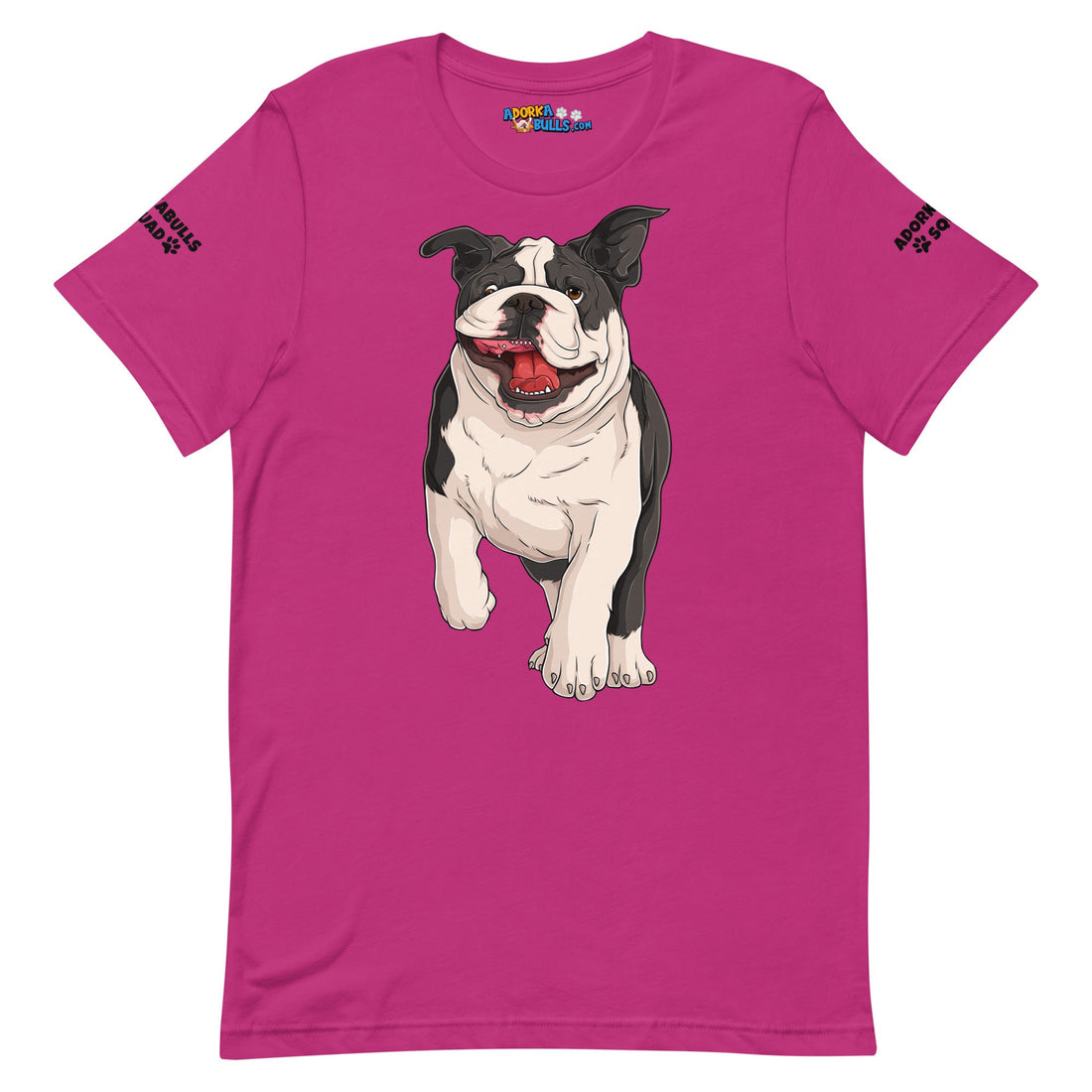 "Adorkabulls Squad" Running Bully Unisex Tee | Black & White Colored