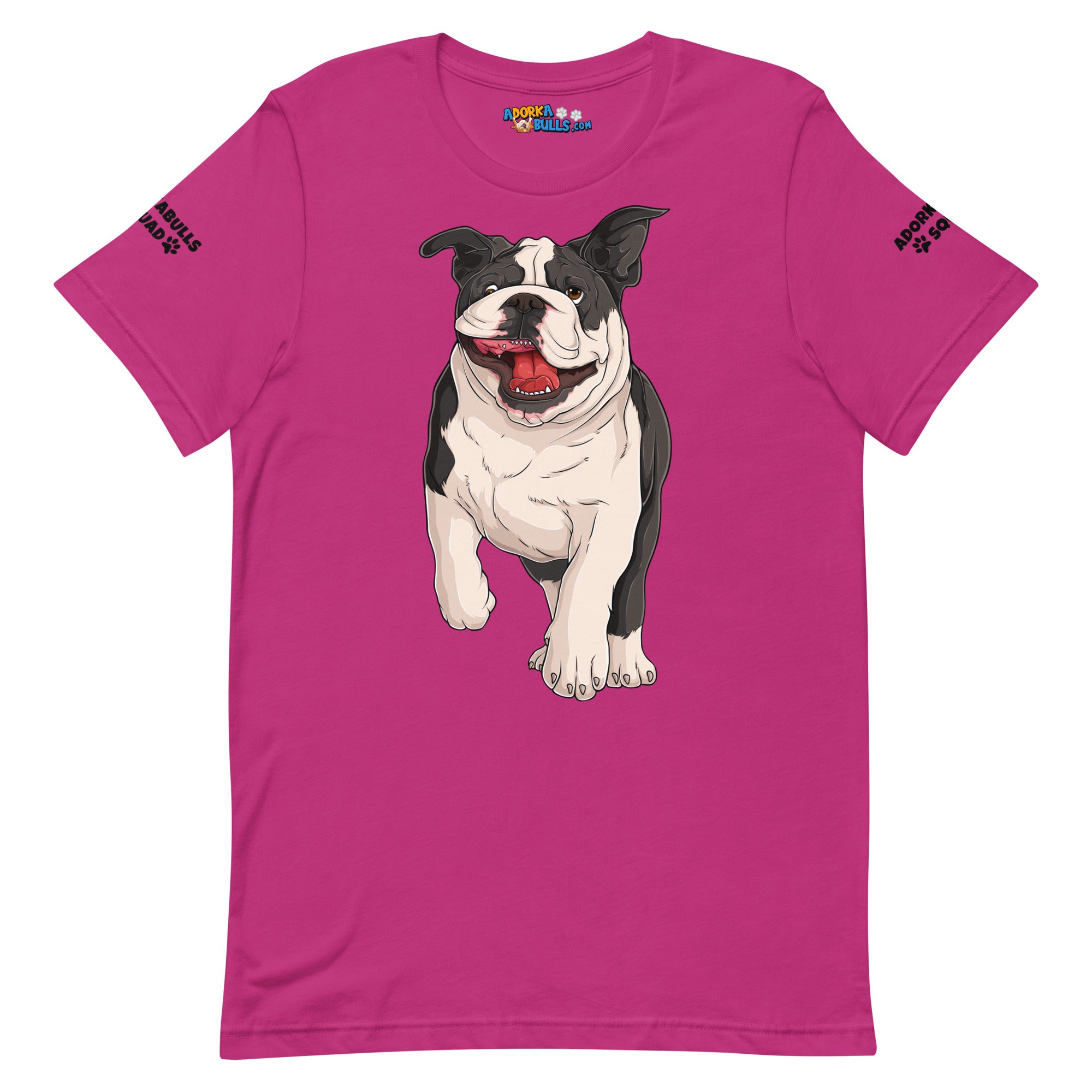 &quot;Adorkabulls Squad&quot; Running Bully Unisex Tee | Black &amp; White Colored