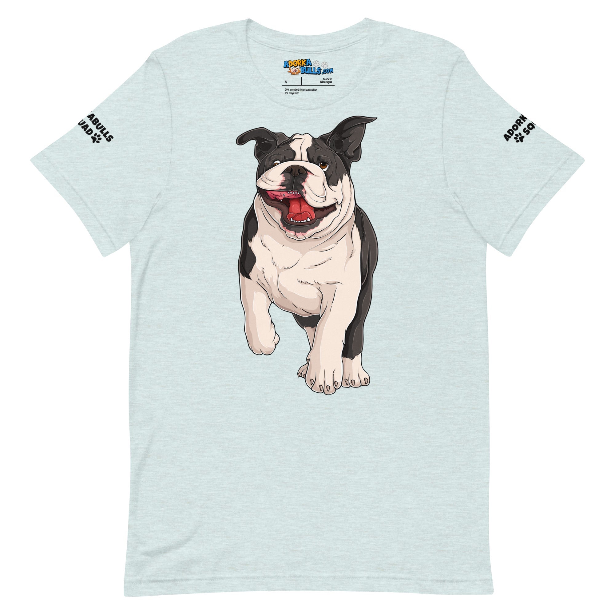 &quot;Adorkabulls Squad&quot; Running Bully Unisex Tee | Black &amp; White Colored