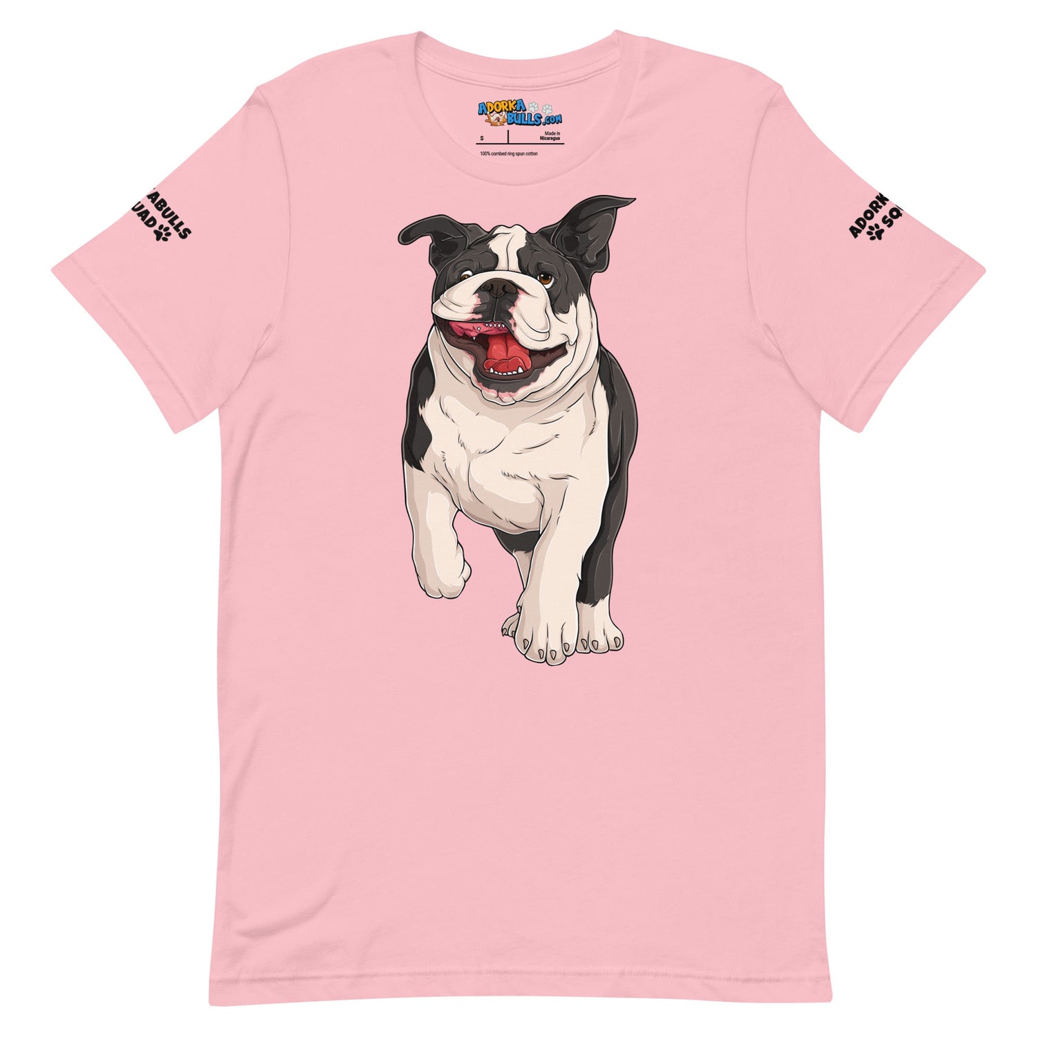 &quot;Adorkabulls Squad&quot; Running Bully Unisex Tee | Black &amp; White Colored