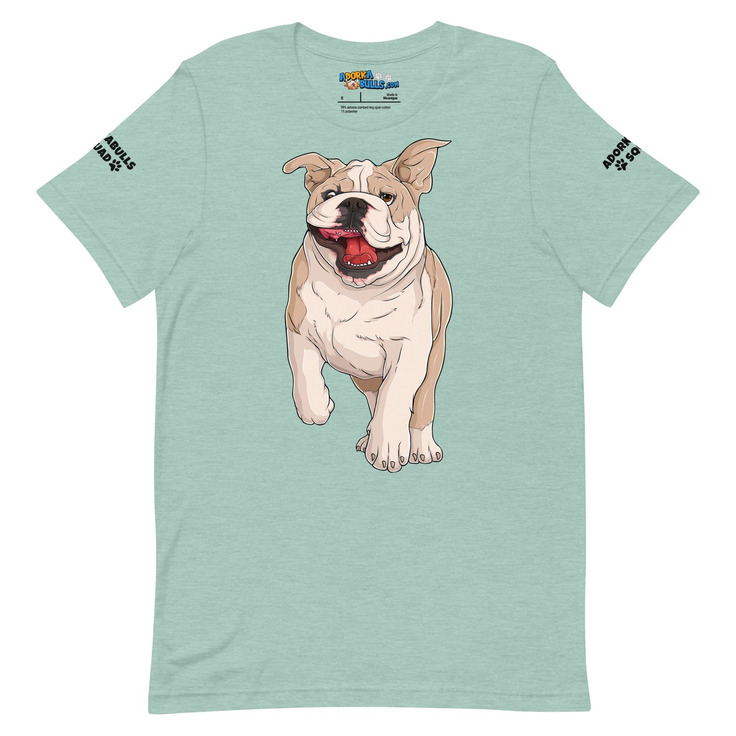 &quot;Adorkabulls Squad&quot; Running Bully Unisex Tee | Fawn &amp; White Colored