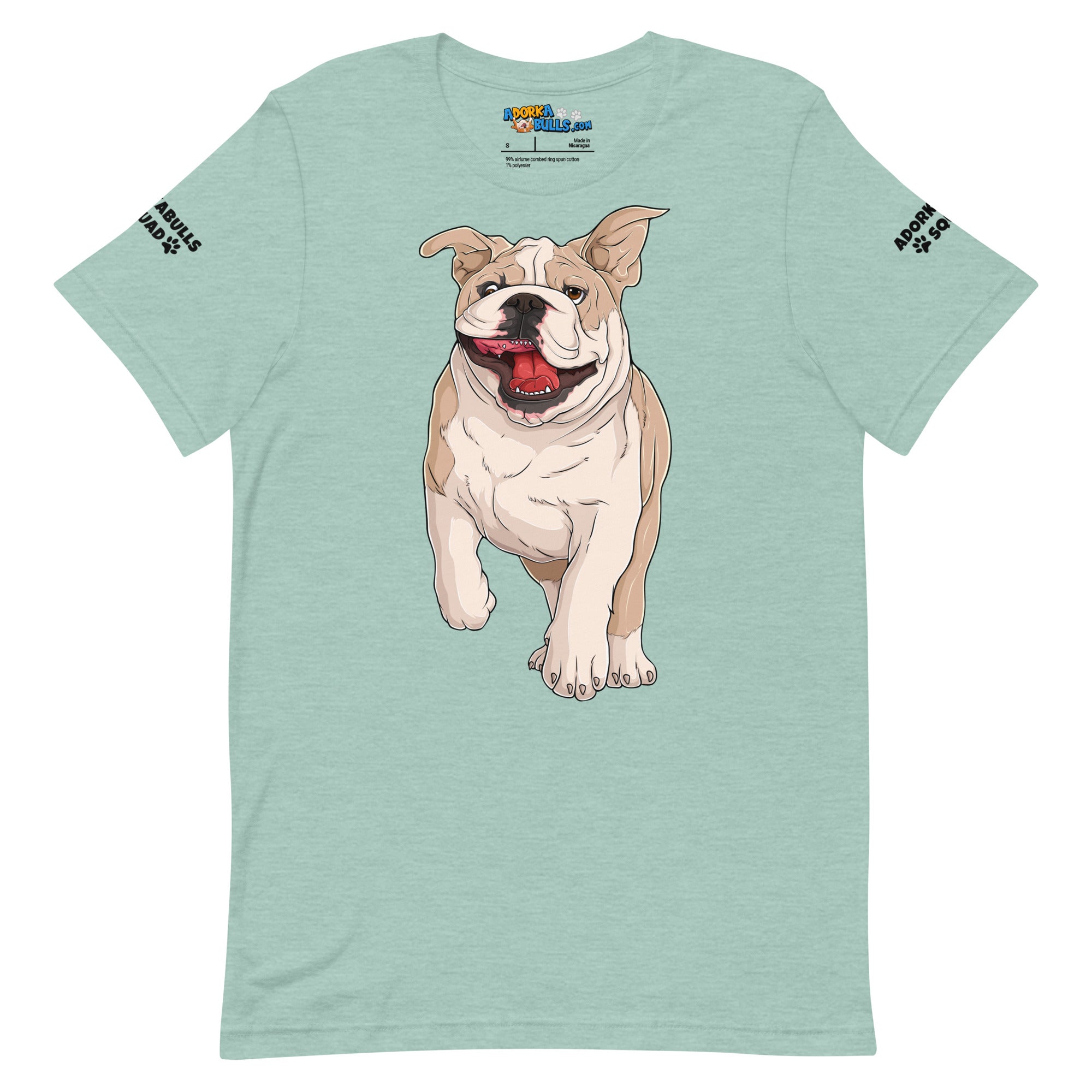 &quot;Adorkabulls Squad&quot; Running Bully Unisex Tee | Fawn &amp; White Colored