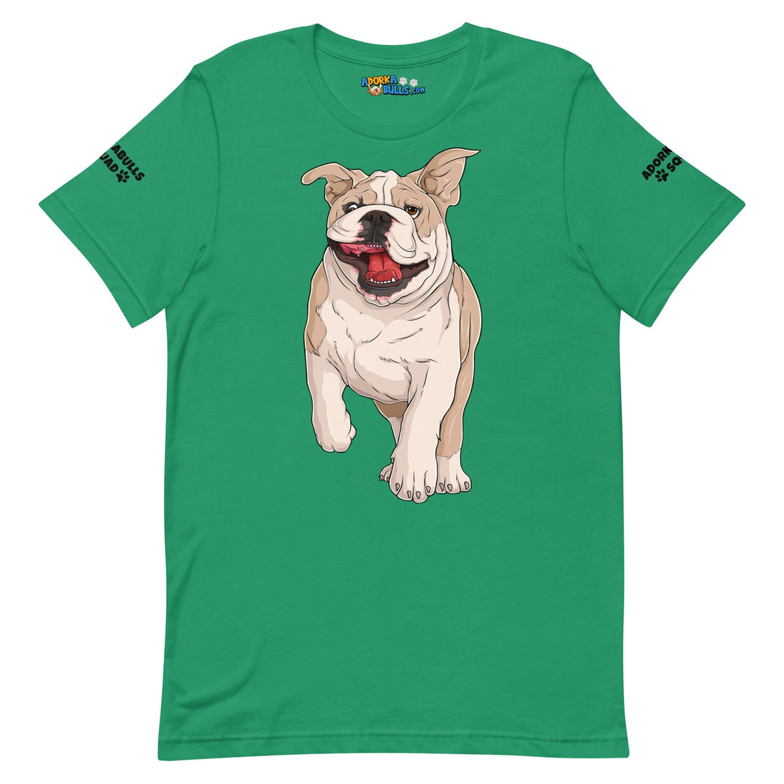 "Adorkabulls Squad" Running Bully Unisex Tee | Fawn & White Colored