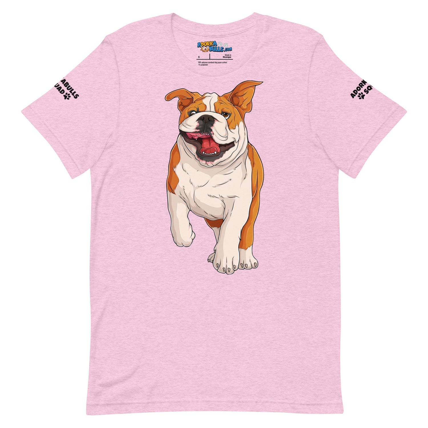 &quot;Adorkabulls Squad&quot; Running Bully Unisex Tee | Red &amp; White Colored