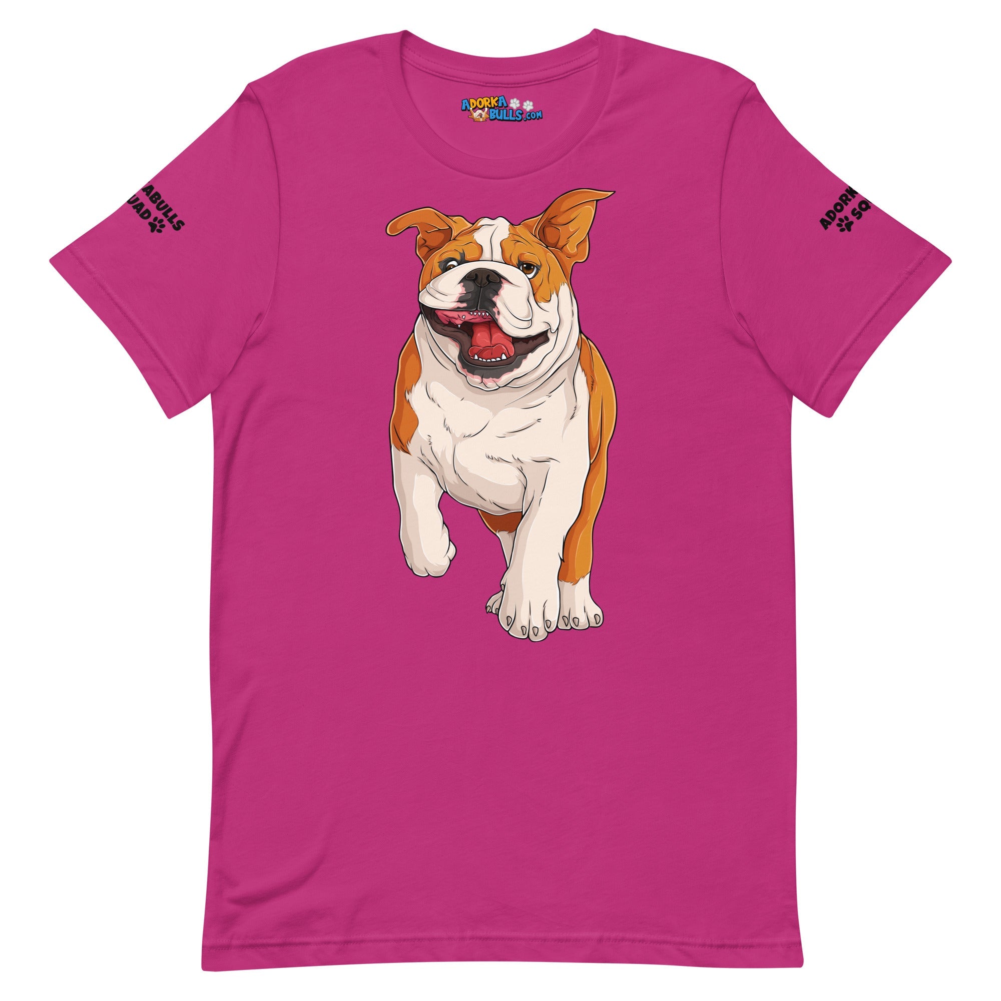 &quot;Adorkabulls Squad&quot; Running Bully Unisex Tee | Red &amp; White Colored