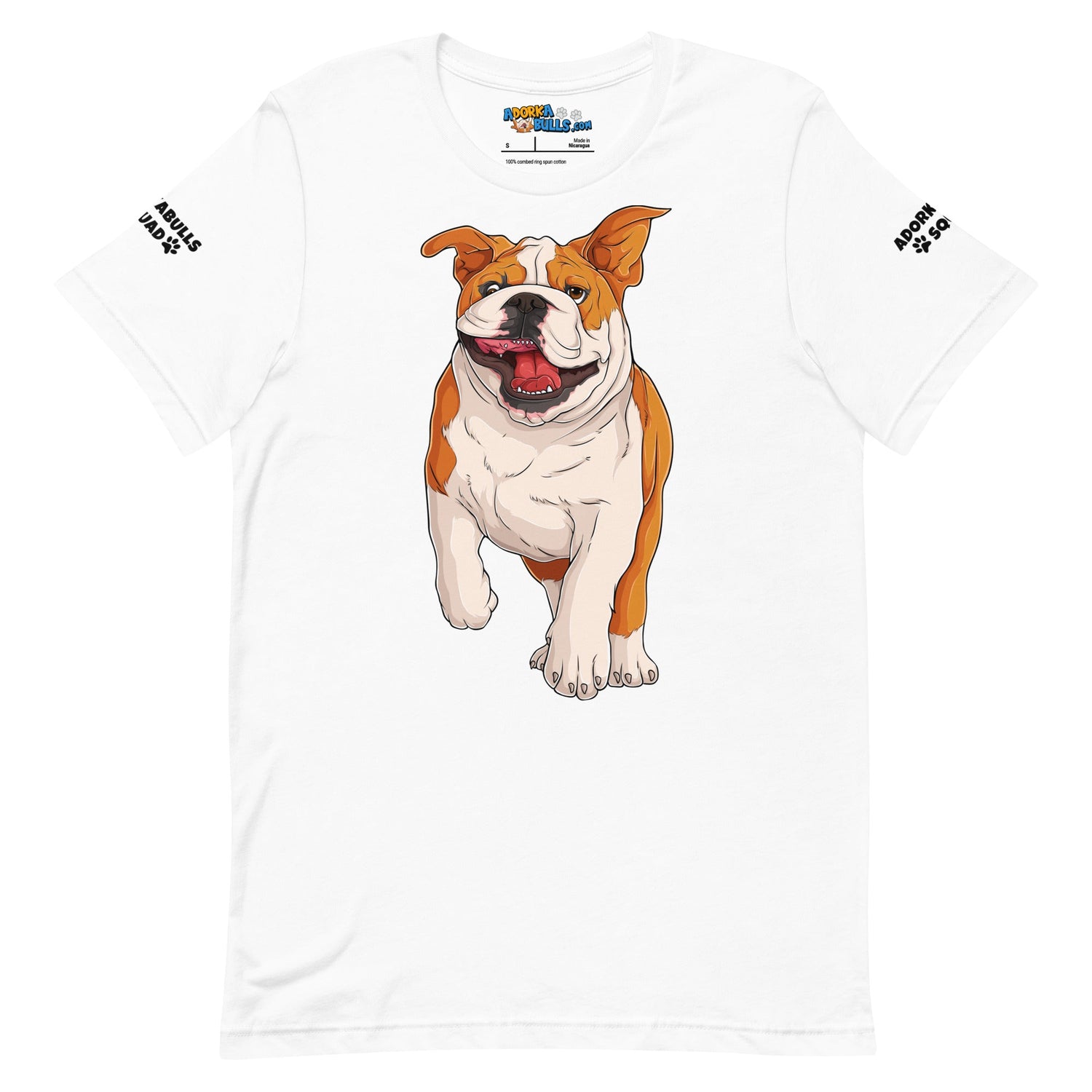 &quot;Adorkabulls Squad&quot; Running Bully Unisex Tee | Red &amp; White Colored