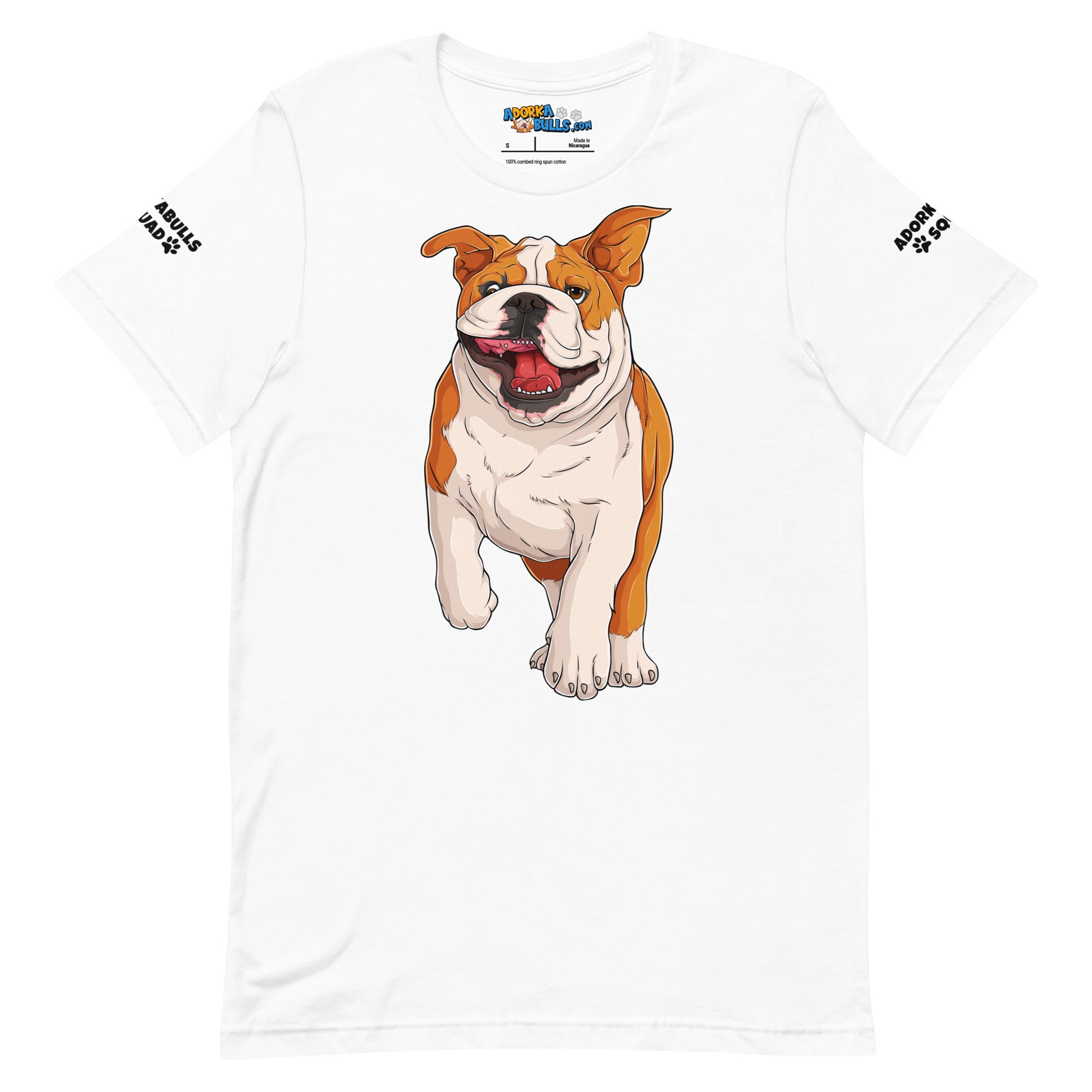 &quot;Adorkabulls Squad&quot; Running Bully Unisex Tee | Red &amp; White Colored