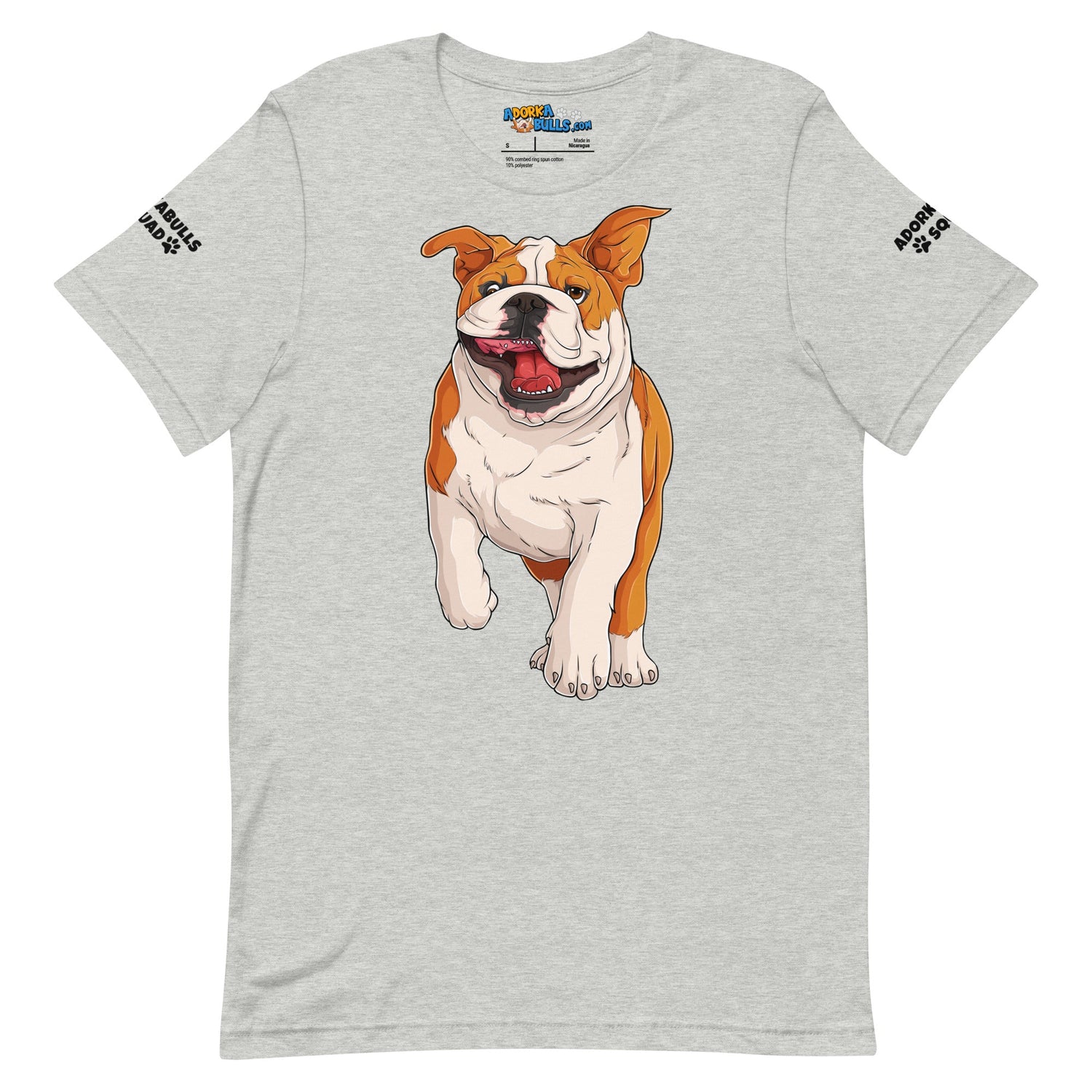 &quot;Adorkabulls Squad&quot; Running Bully Unisex Tee | Red &amp; White Colored