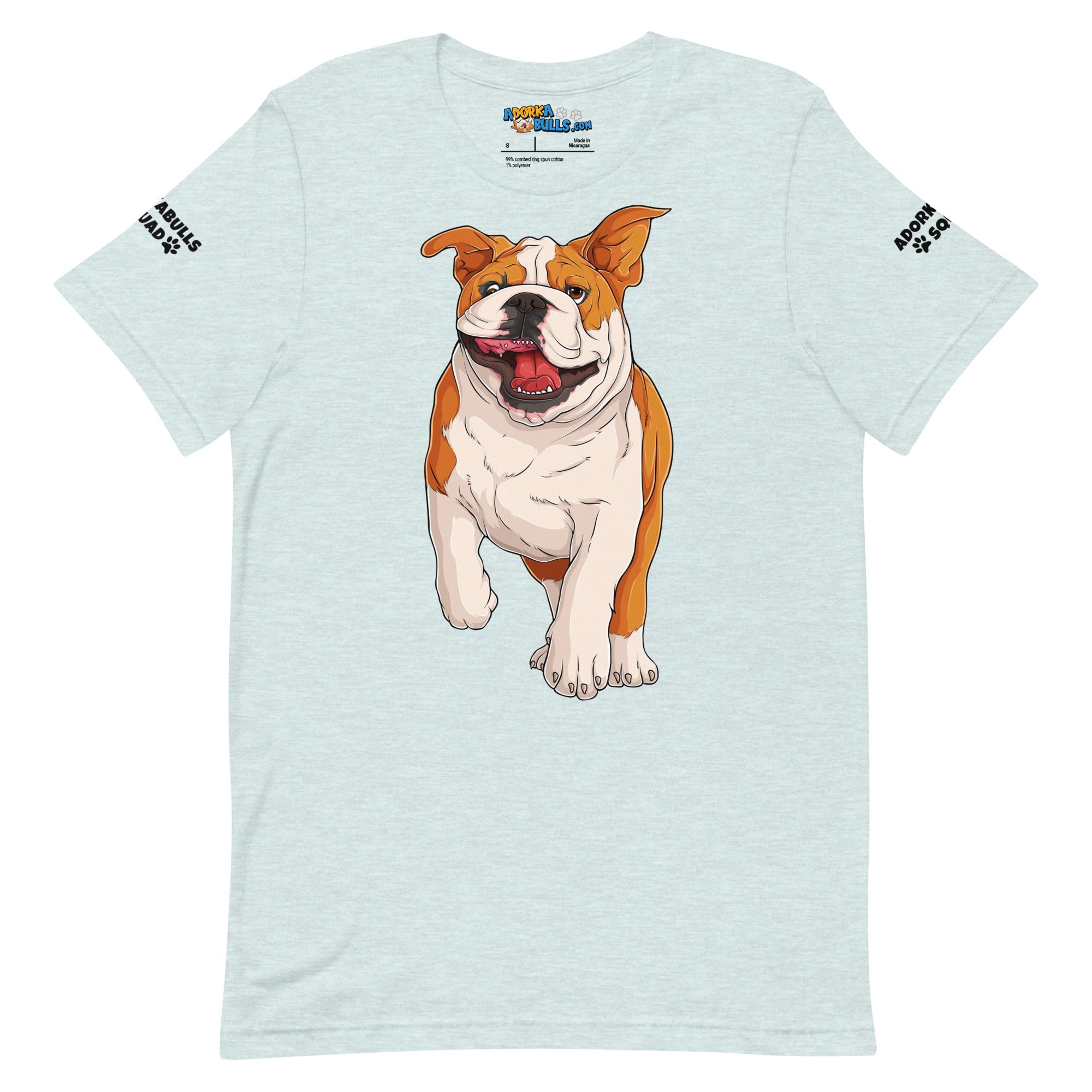 &quot;Adorkabulls Squad&quot; Running Bully Unisex Tee | Red &amp; White Colored