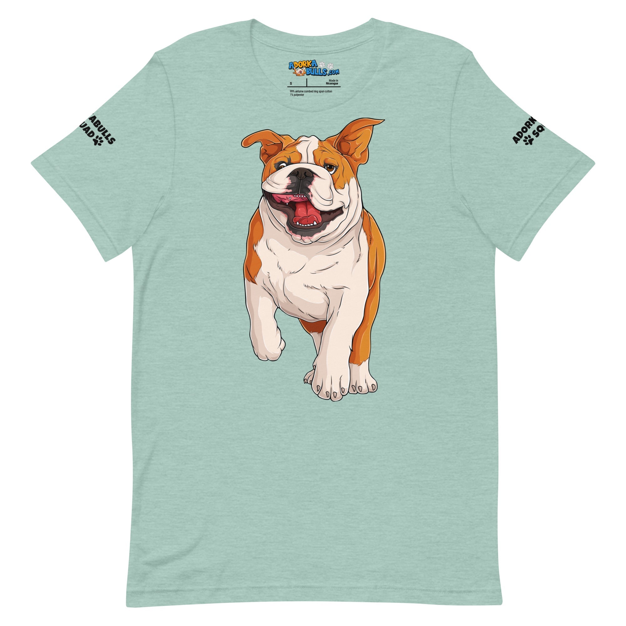 &quot;Adorkabulls Squad&quot; Running Bully Unisex Tee | Red &amp; White Colored