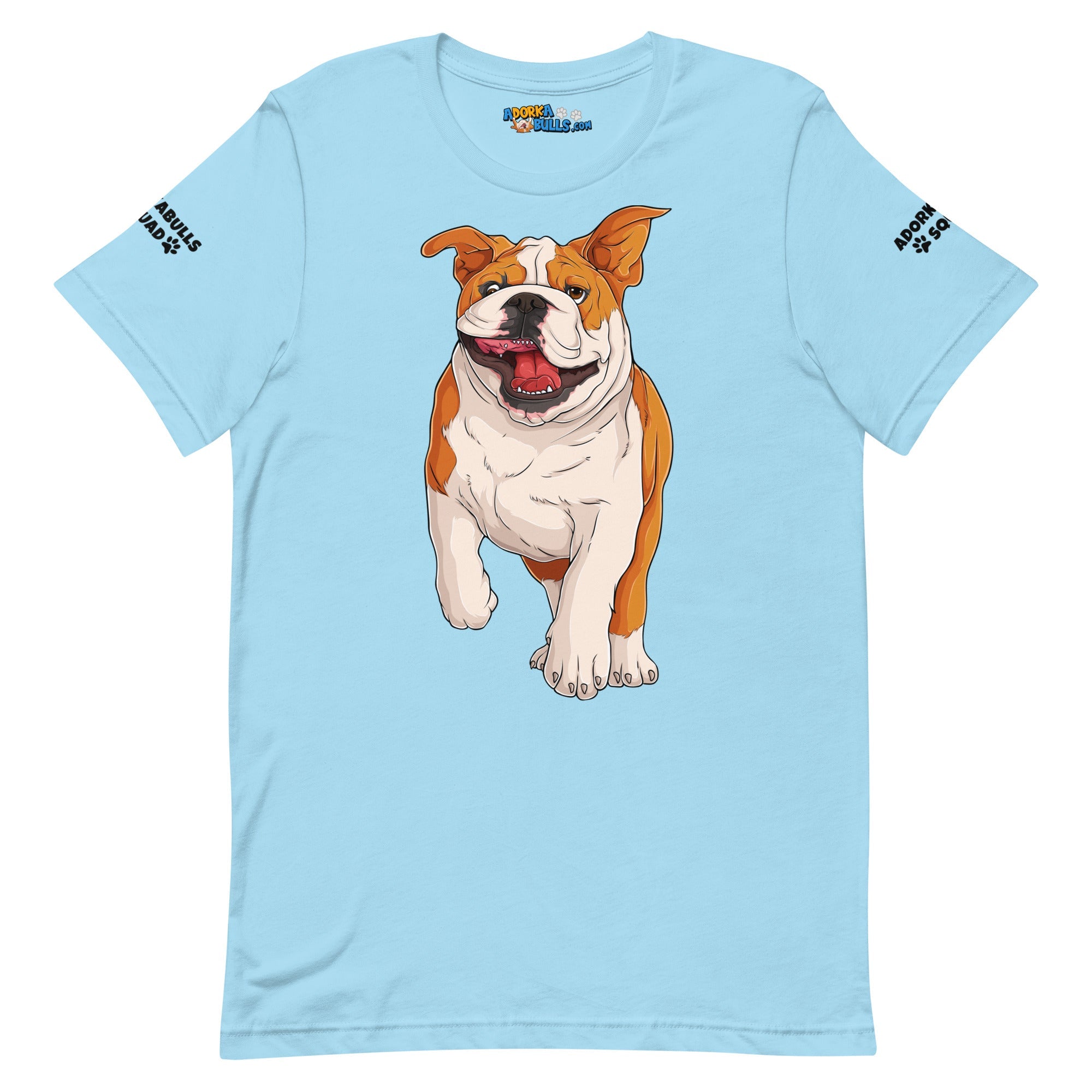 &quot;Adorkabulls Squad&quot; Running Bully Unisex Tee | Red &amp; White Colored