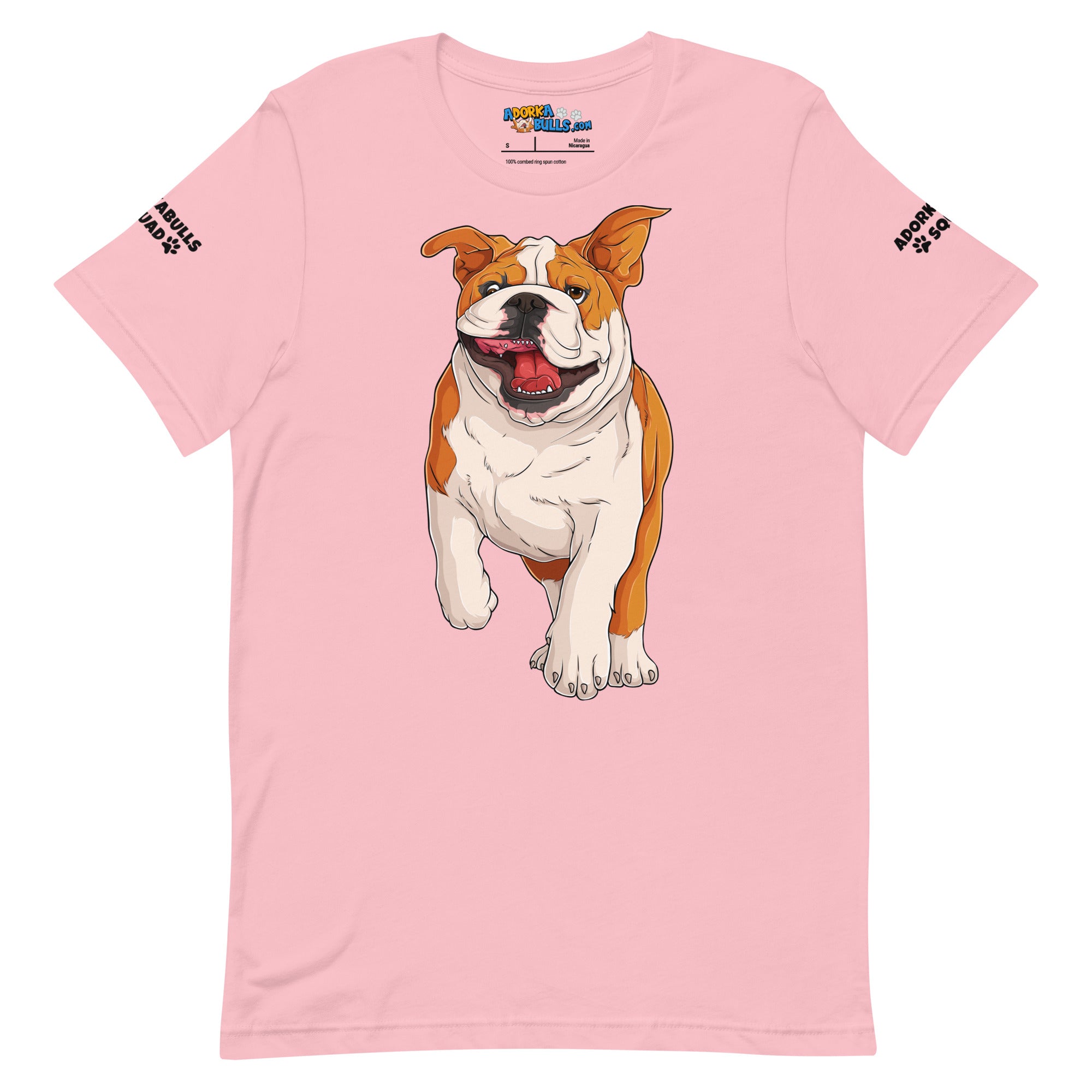 &quot;Adorkabulls Squad&quot; Running Bully Unisex Tee | Red &amp; White Colored