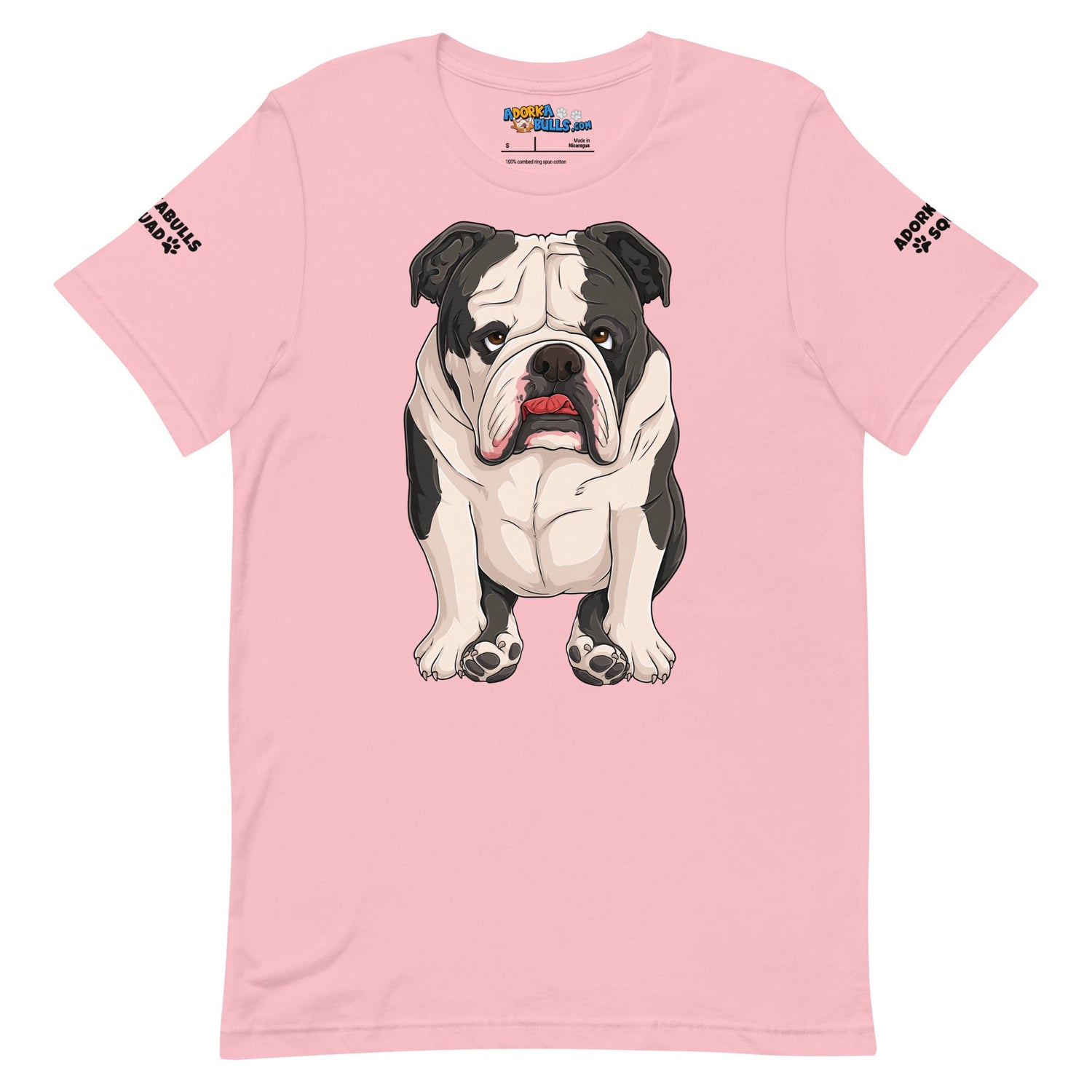 &quot;Adorkabulls Squad&quot; Sitting Bully Unisex Tee | Black &amp; White Colored