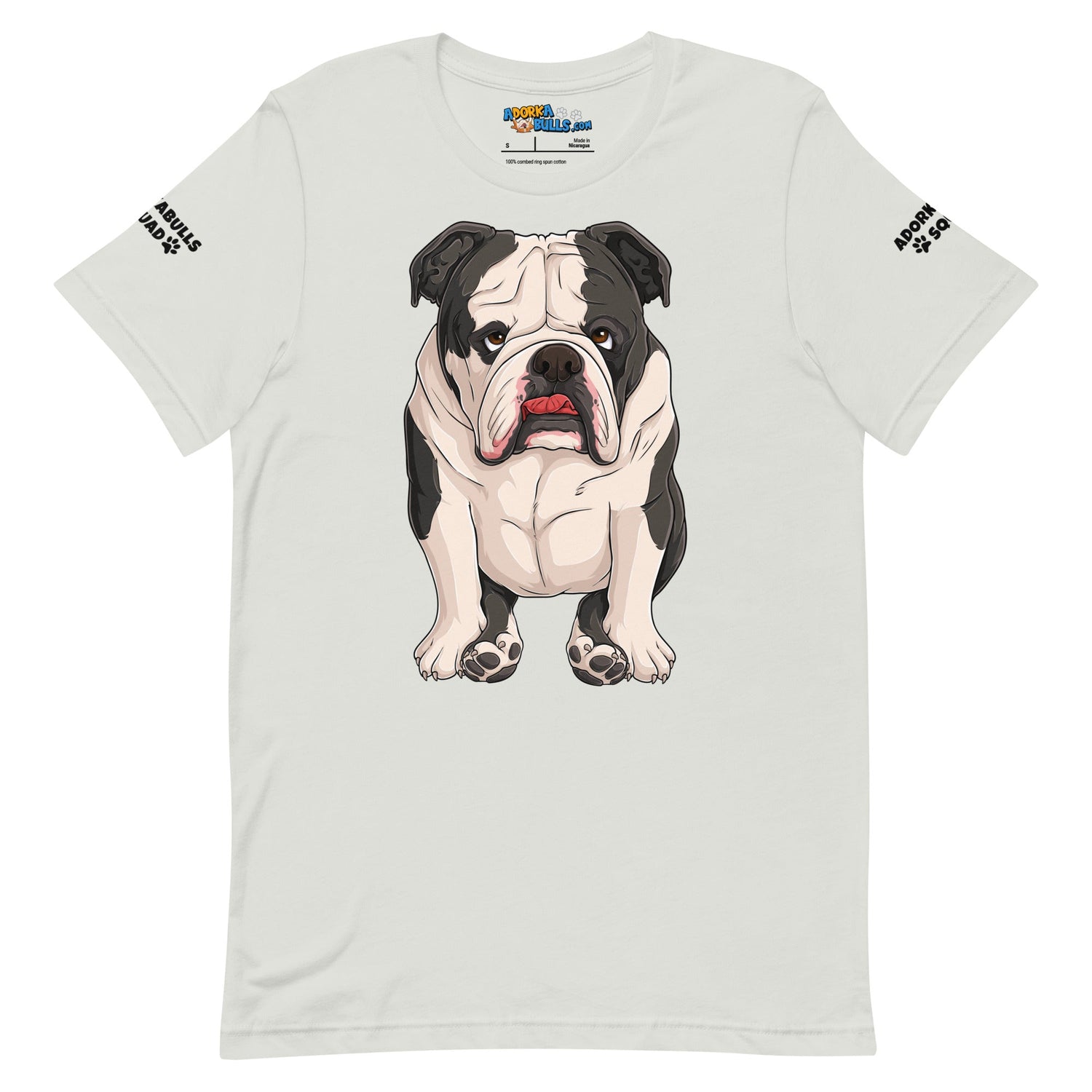 &quot;Adorkabulls Squad&quot; Sitting Bully Unisex Tee | Black &amp; White Colored