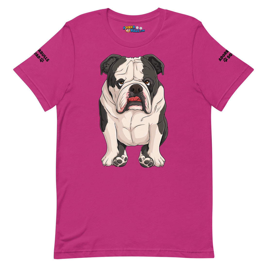 &quot;Adorkabulls Squad&quot; Sitting Bully Unisex Tee | Black &amp; White Colored