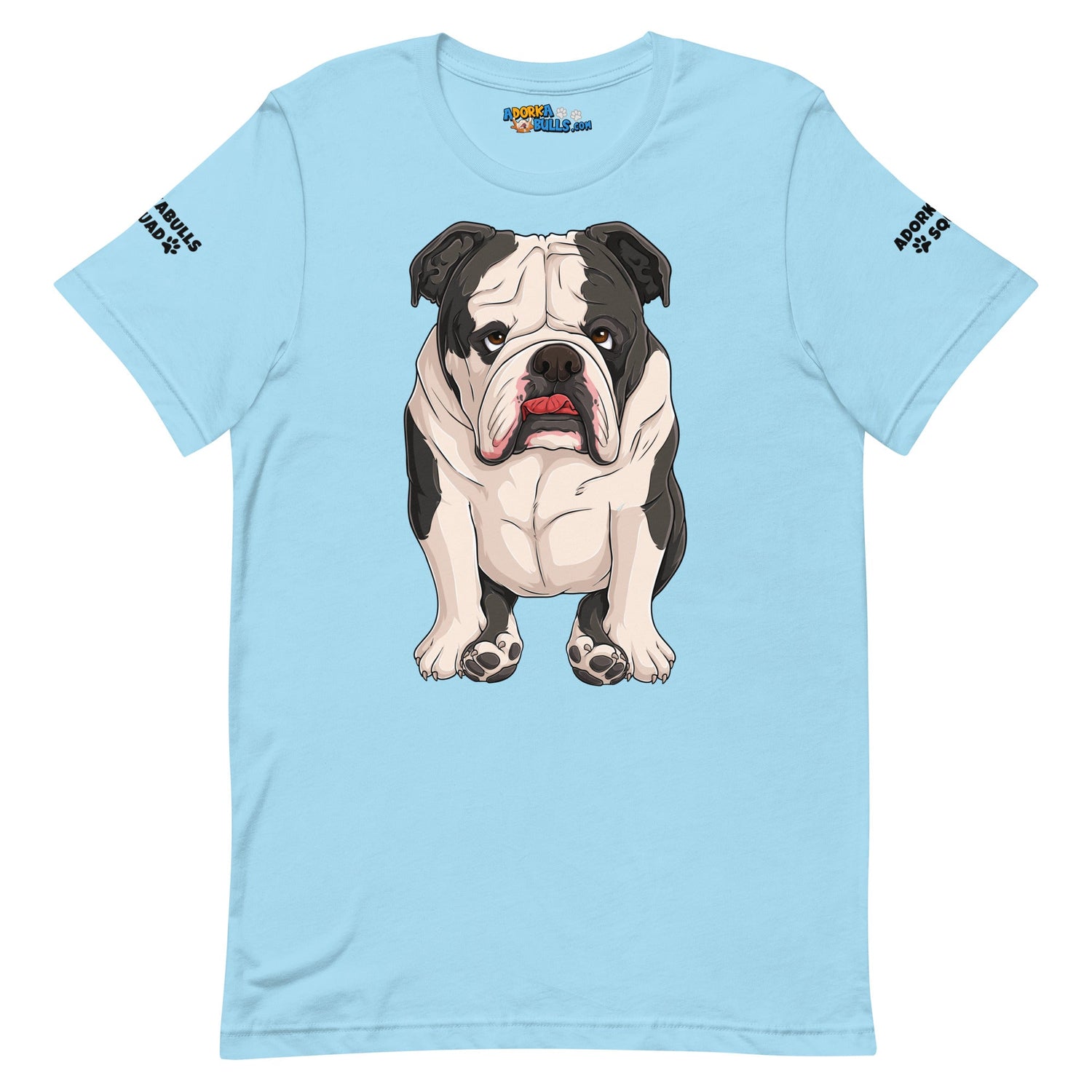 &quot;Adorkabulls Squad&quot; Sitting Bully Unisex Tee | Black &amp; White Colored