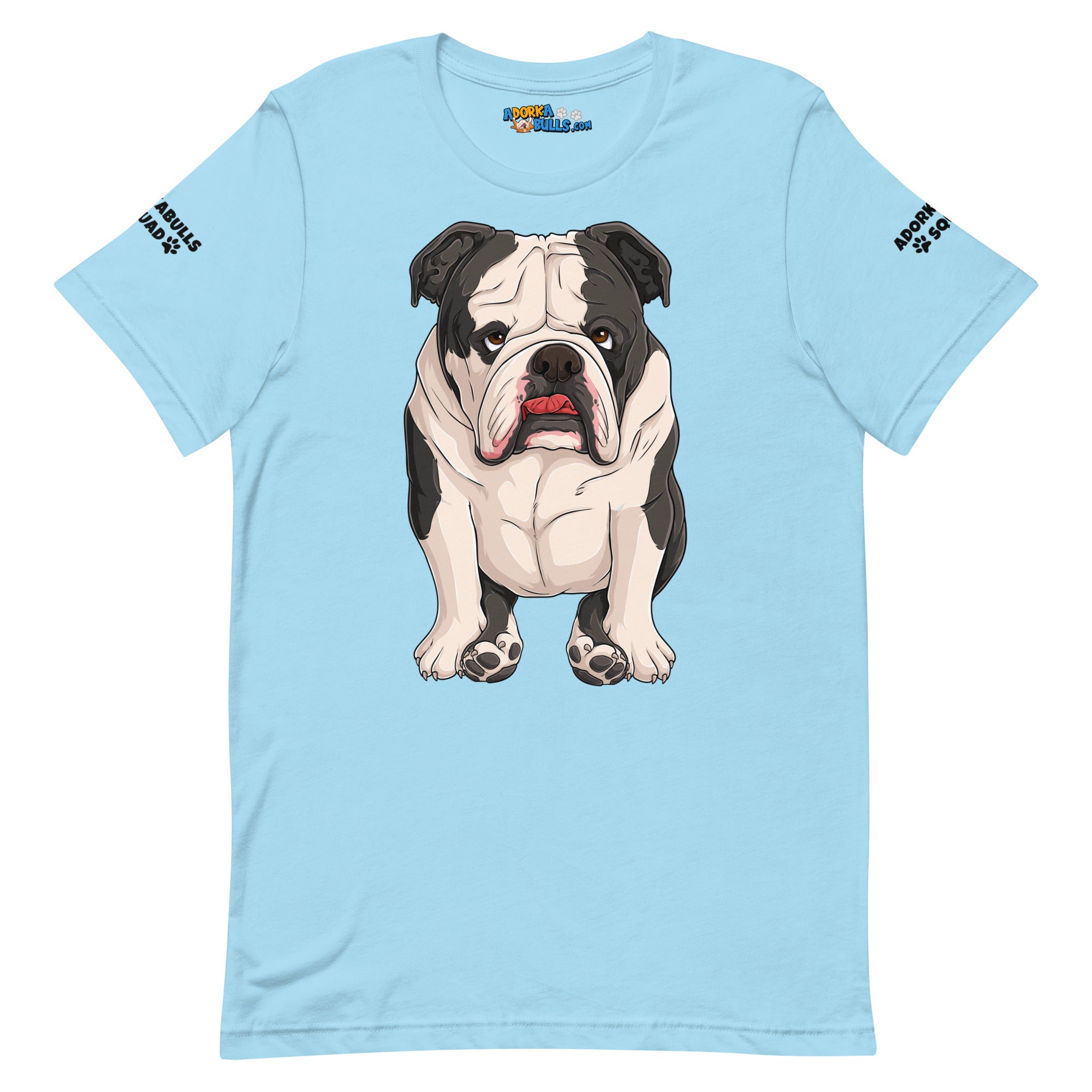 &quot;Adorkabulls Squad&quot; Sitting Bully Unisex Tee | Black &amp; White Colored