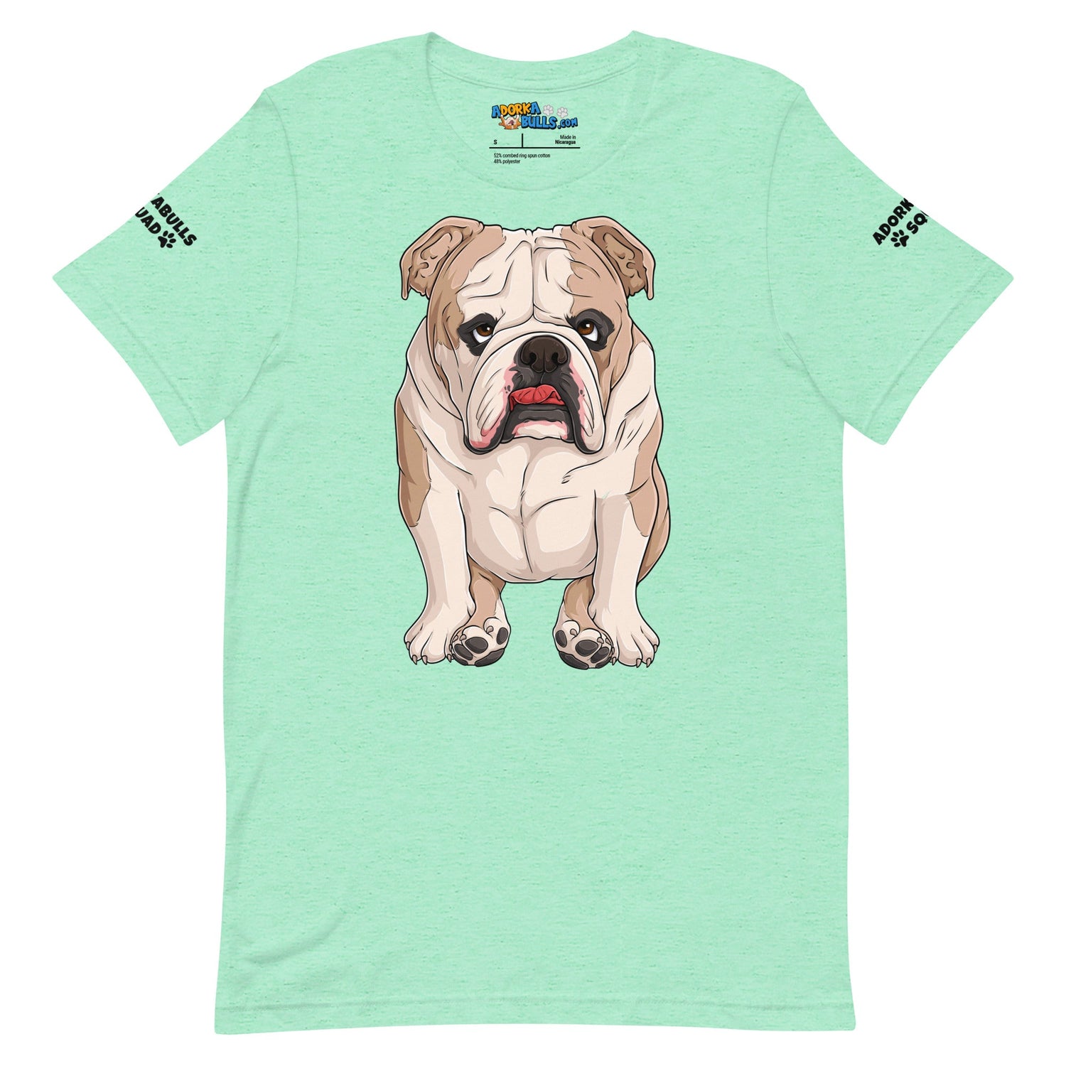 &quot;Adorkabulls Squad&quot; Sitting Bully Unisex Tee | Fawn &amp; White Colored