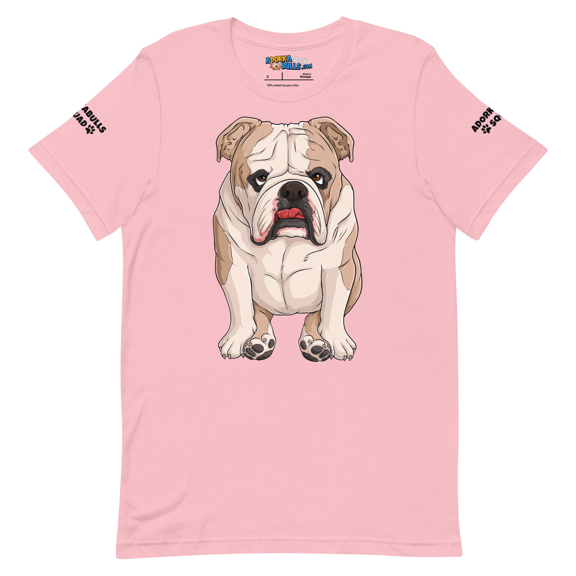 &quot;Adorkabulls Squad&quot; Sitting Bully Unisex Tee | Fawn &amp; White Colored