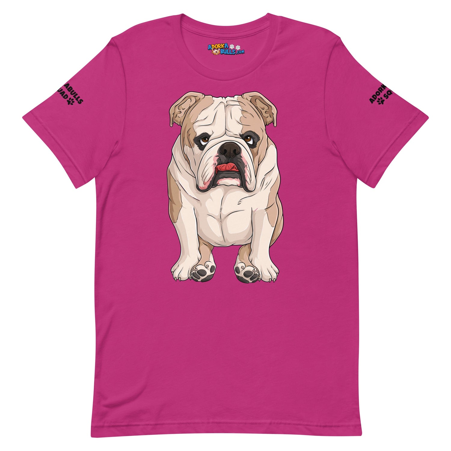 &quot;Adorkabulls Squad&quot; Sitting Bully Unisex Tee | Fawn &amp; White Colored