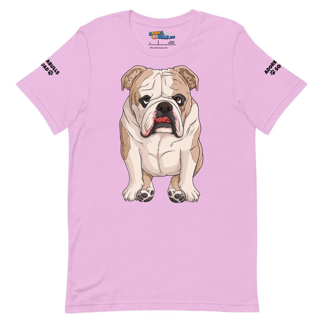 &quot;Adorkabulls Squad&quot; Sitting Bully Unisex Tee | Fawn &amp; White Colored