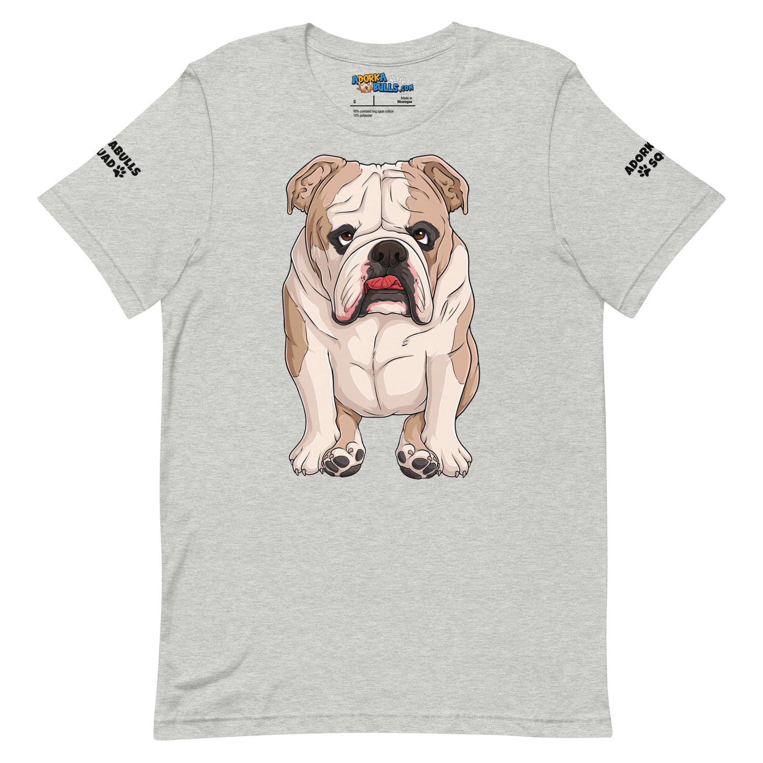 &quot;Adorkabulls Squad&quot; Sitting Bully Unisex Tee | Fawn &amp; White Colored