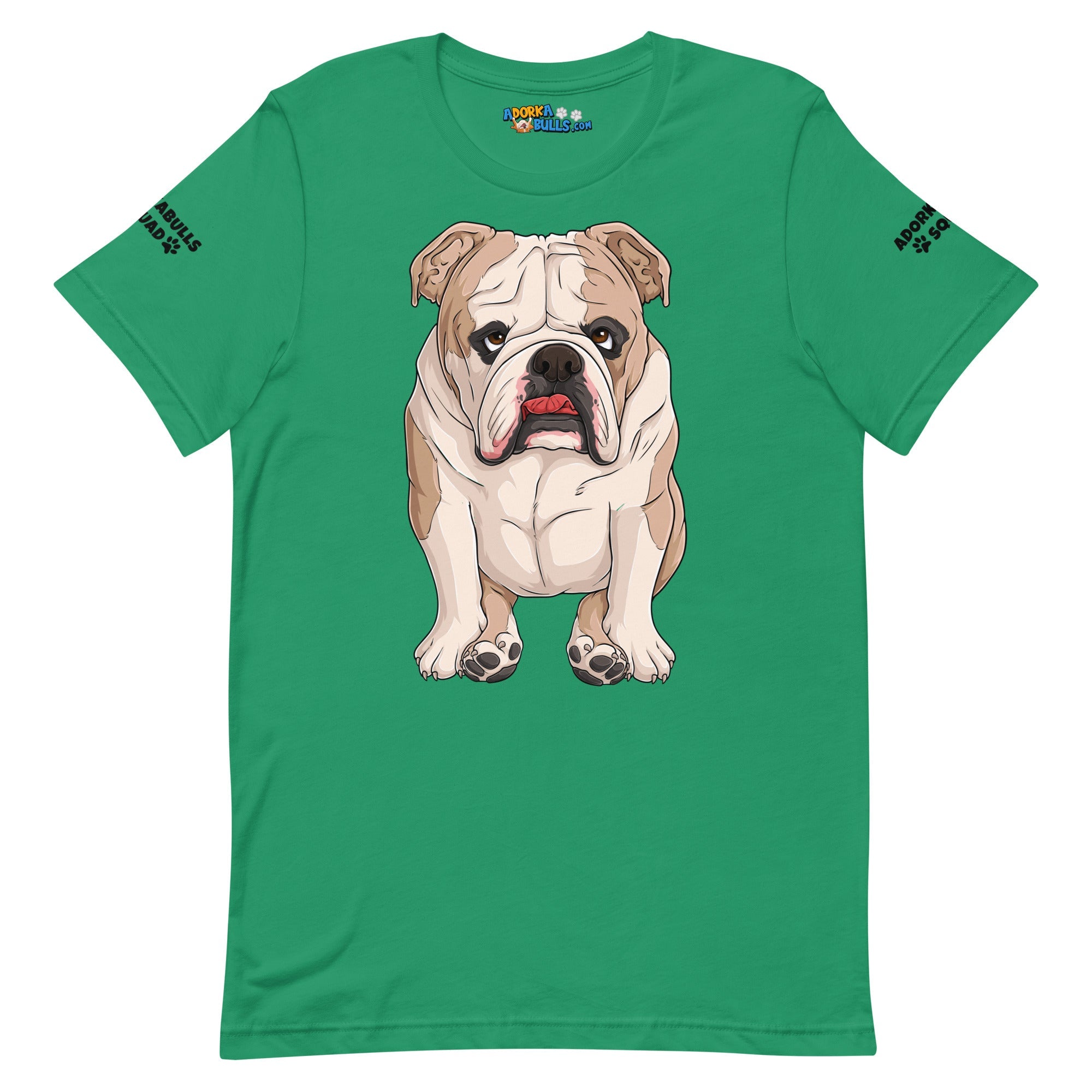 &quot;Adorkabulls Squad&quot; Sitting Bully Unisex Tee | Fawn &amp; White Colored