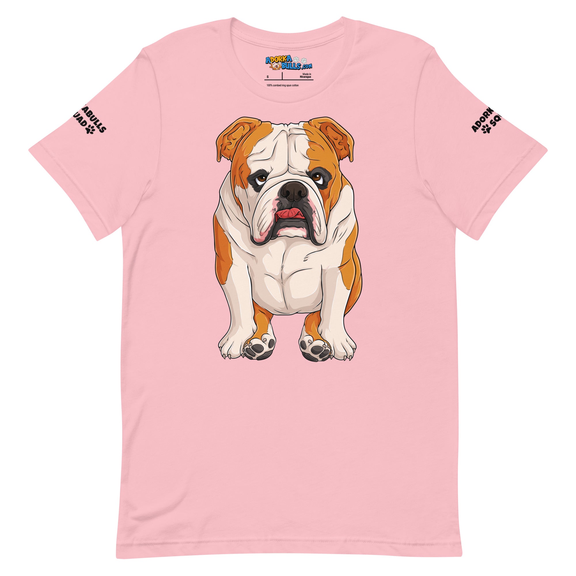 &quot;Adorkabulls Squad&quot; Sitting Bully Unisex Tee | Red &amp; White Colored