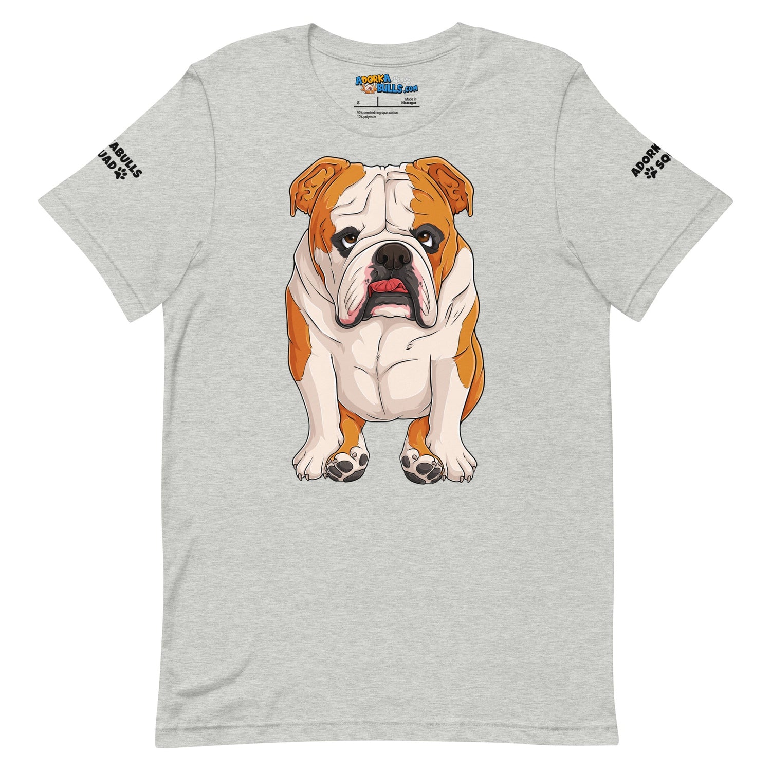 &quot;Adorkabulls Squad&quot; Sitting Bully Unisex Tee | Red &amp; White Colored