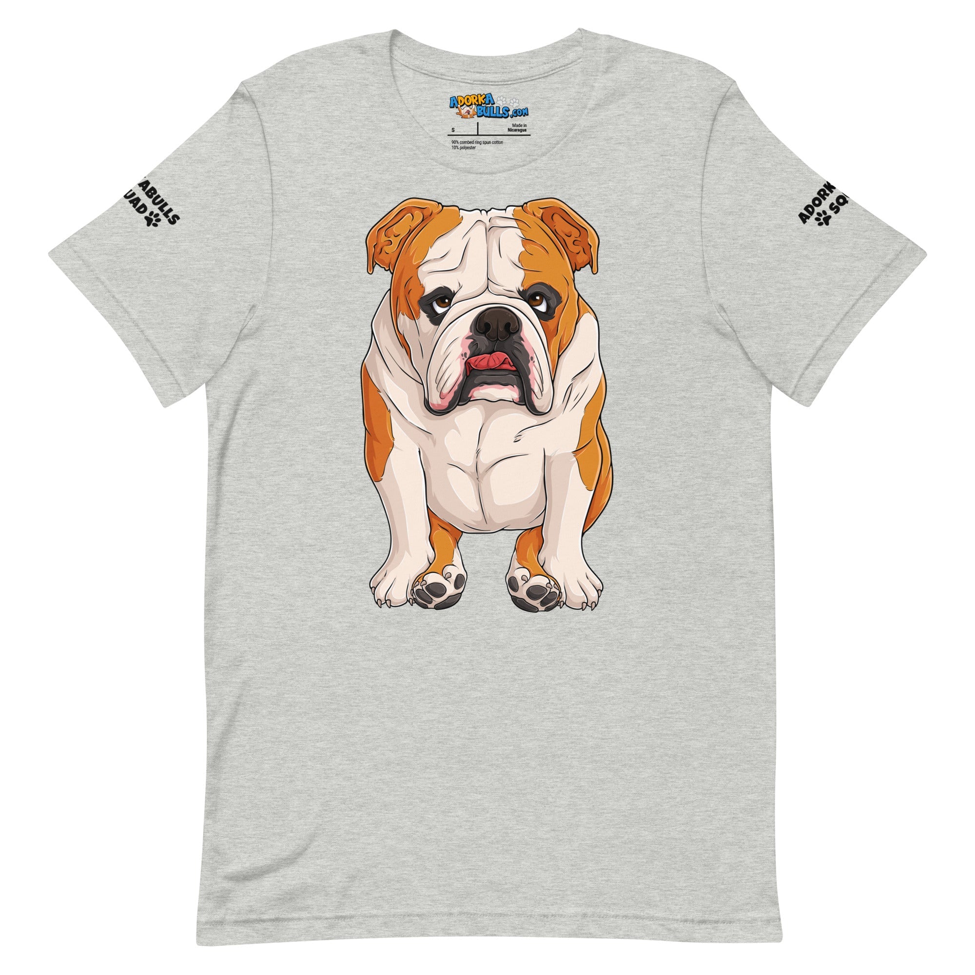 &quot;Adorkabulls Squad&quot; Sitting Bully Unisex Tee | Red &amp; White Colored