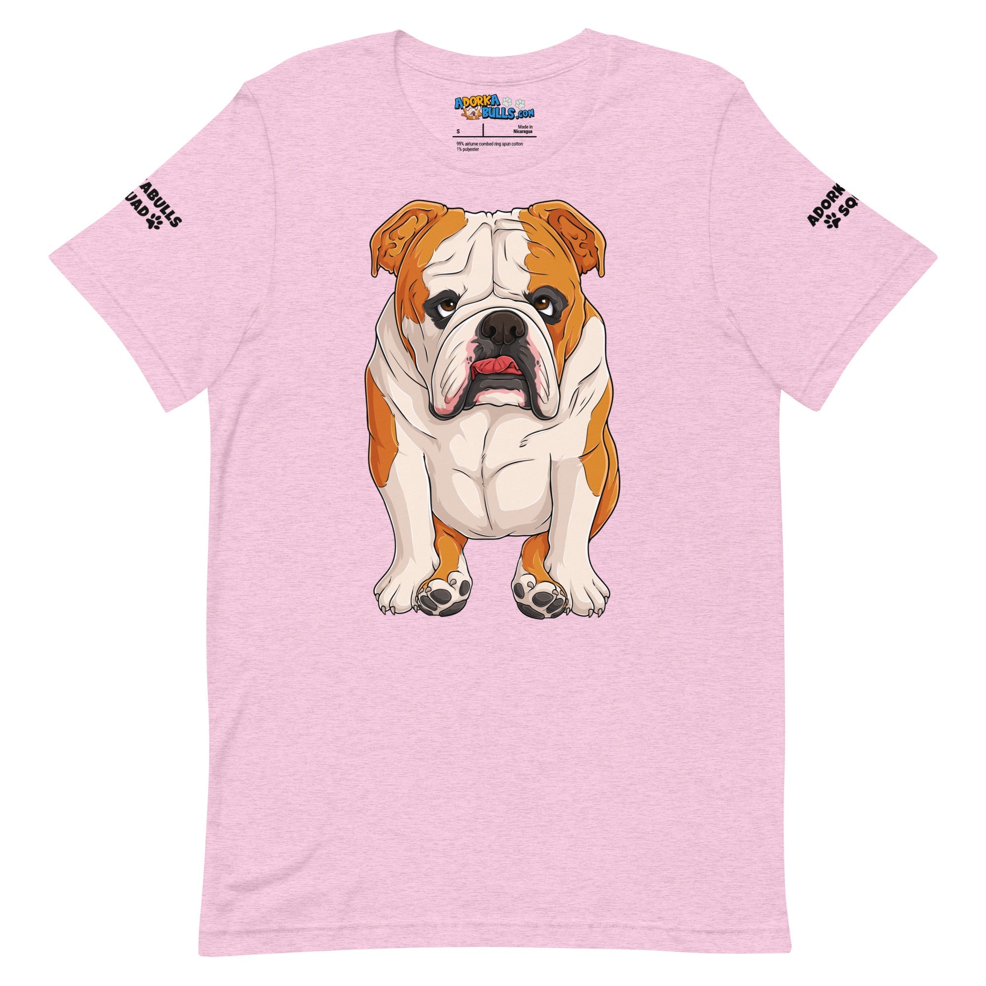 &quot;Adorkabulls Squad&quot; Sitting Bully Unisex Tee | Red &amp; White Colored