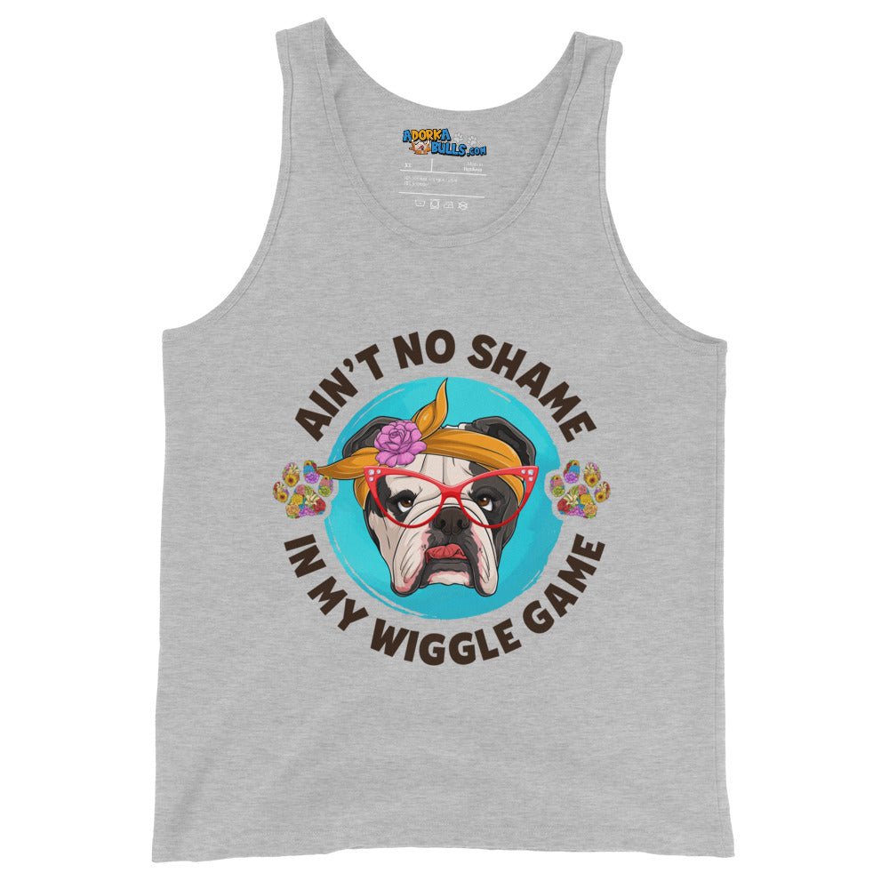 &quot;Ain’t No Shame in My Wiggle Game&quot; Female English Bulldog Men&