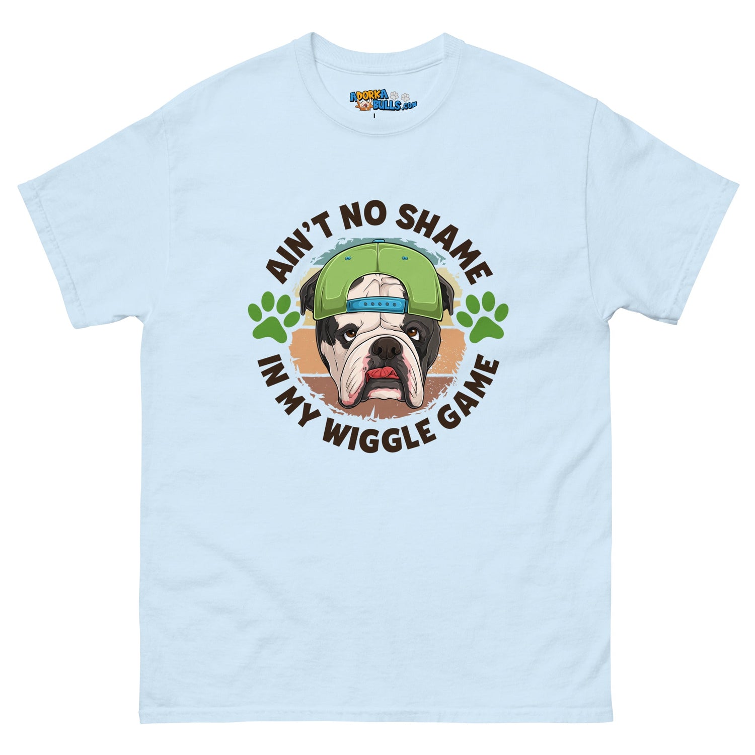 &quot;Ain’t No Shame in My Wiggle Game&quot; Male English Bulldog Men&