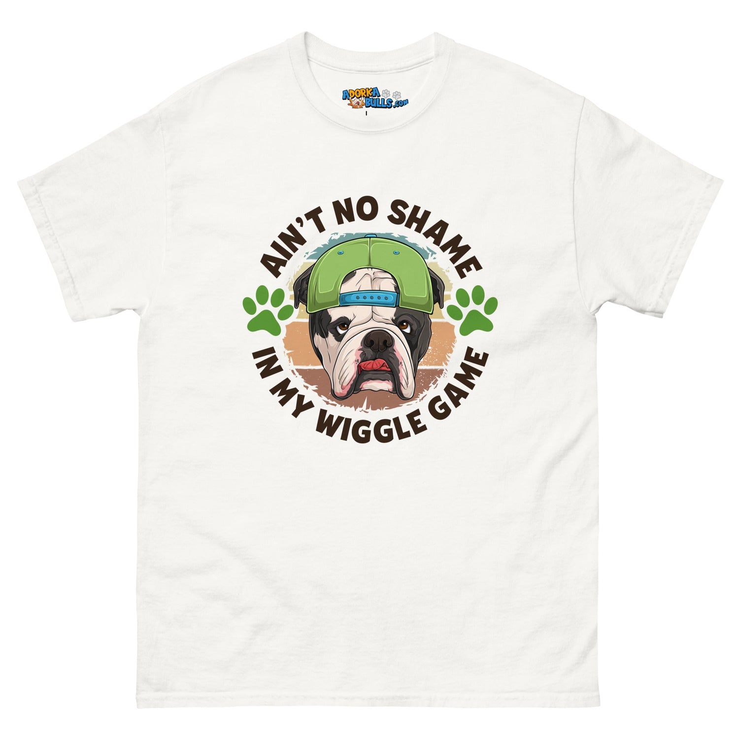 &quot;Ain’t No Shame in My Wiggle Game&quot; Male English Bulldog Men&