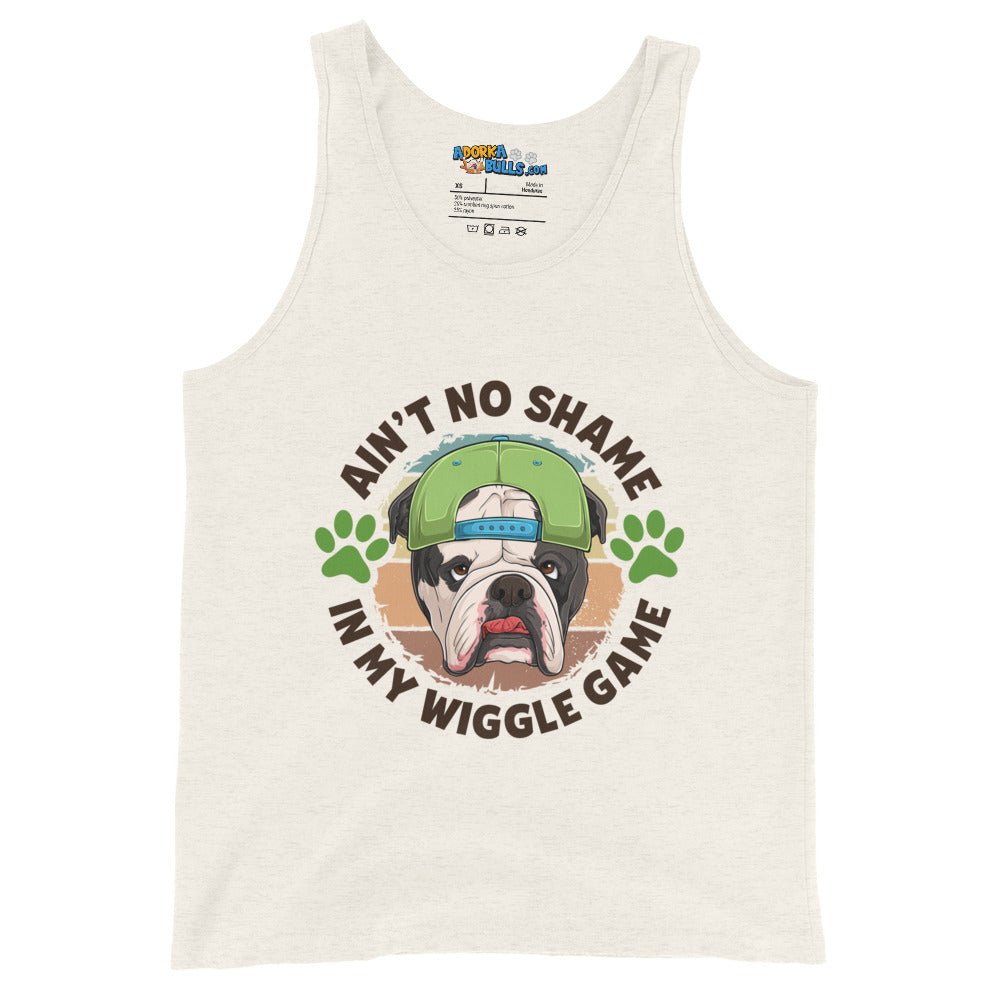&quot;Ain’t No Shame in My Wiggle Game&quot; Male English Bulldog Men&