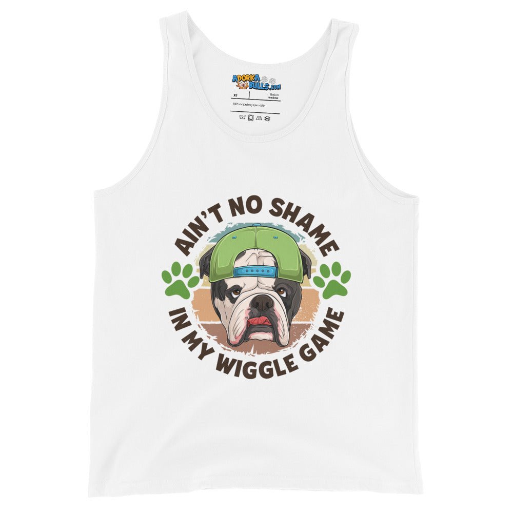 &quot;Ain’t No Shame in My Wiggle Game&quot; Male English Bulldog Men&