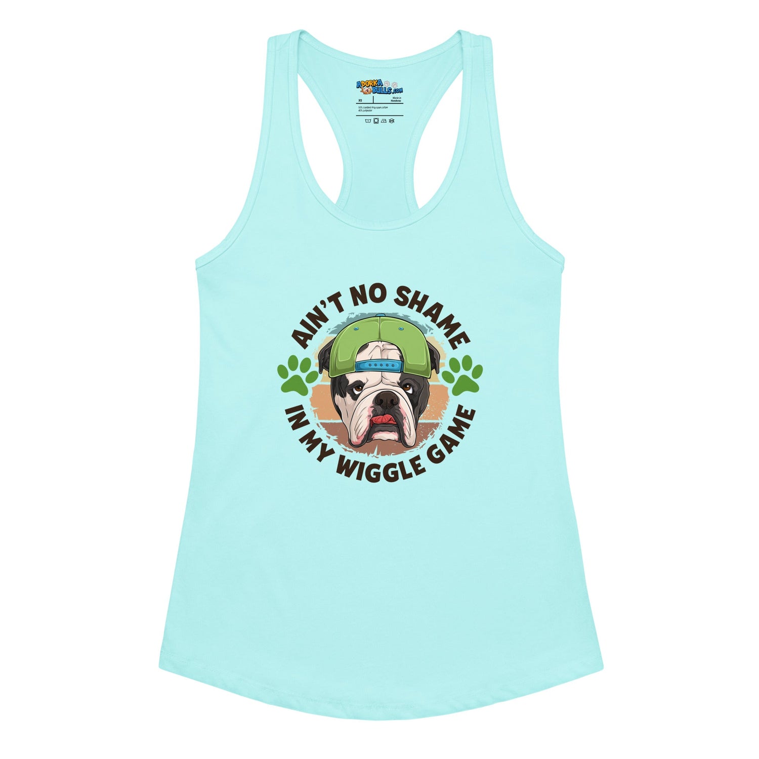 &quot;Ain’t No Shame in My Wiggle Game&quot; Male English Bulldog Tank