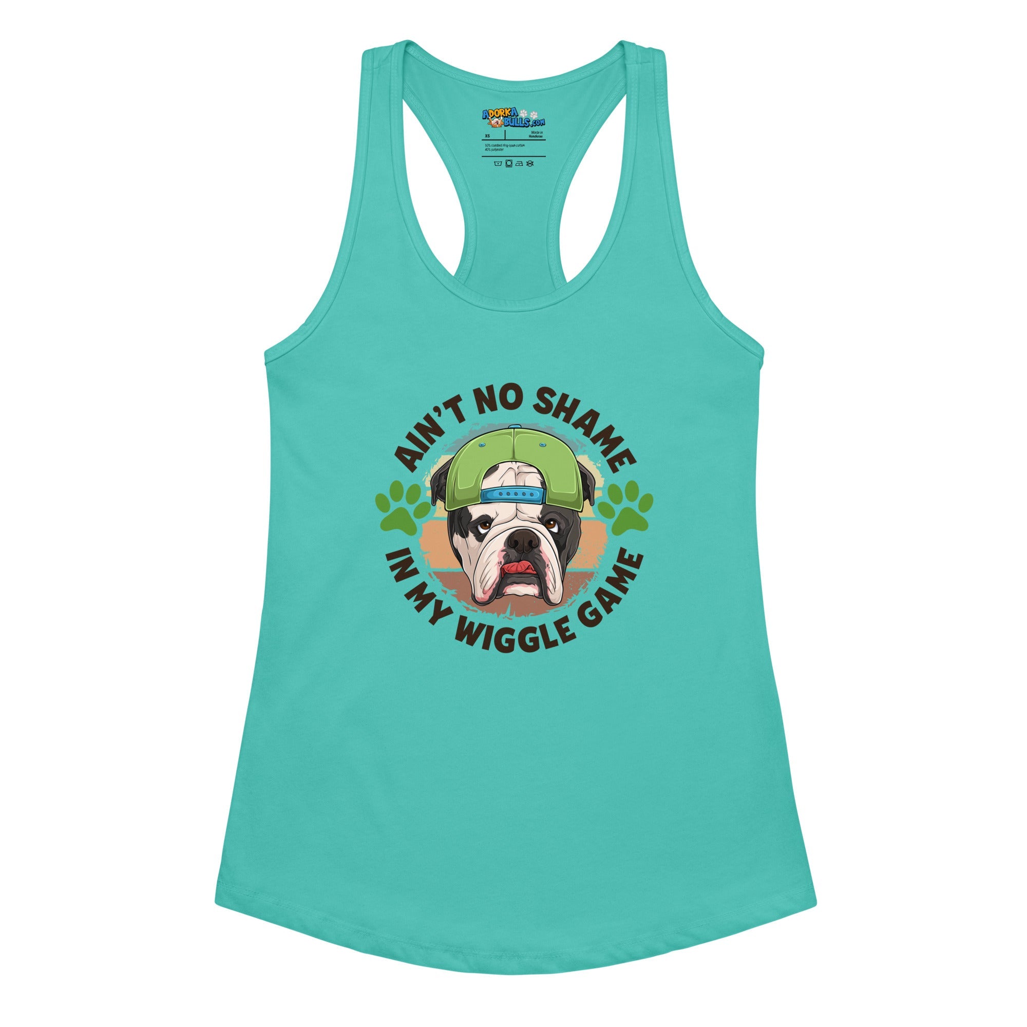 &quot;Ain’t No Shame in My Wiggle Game&quot; Male English Bulldog Tank
