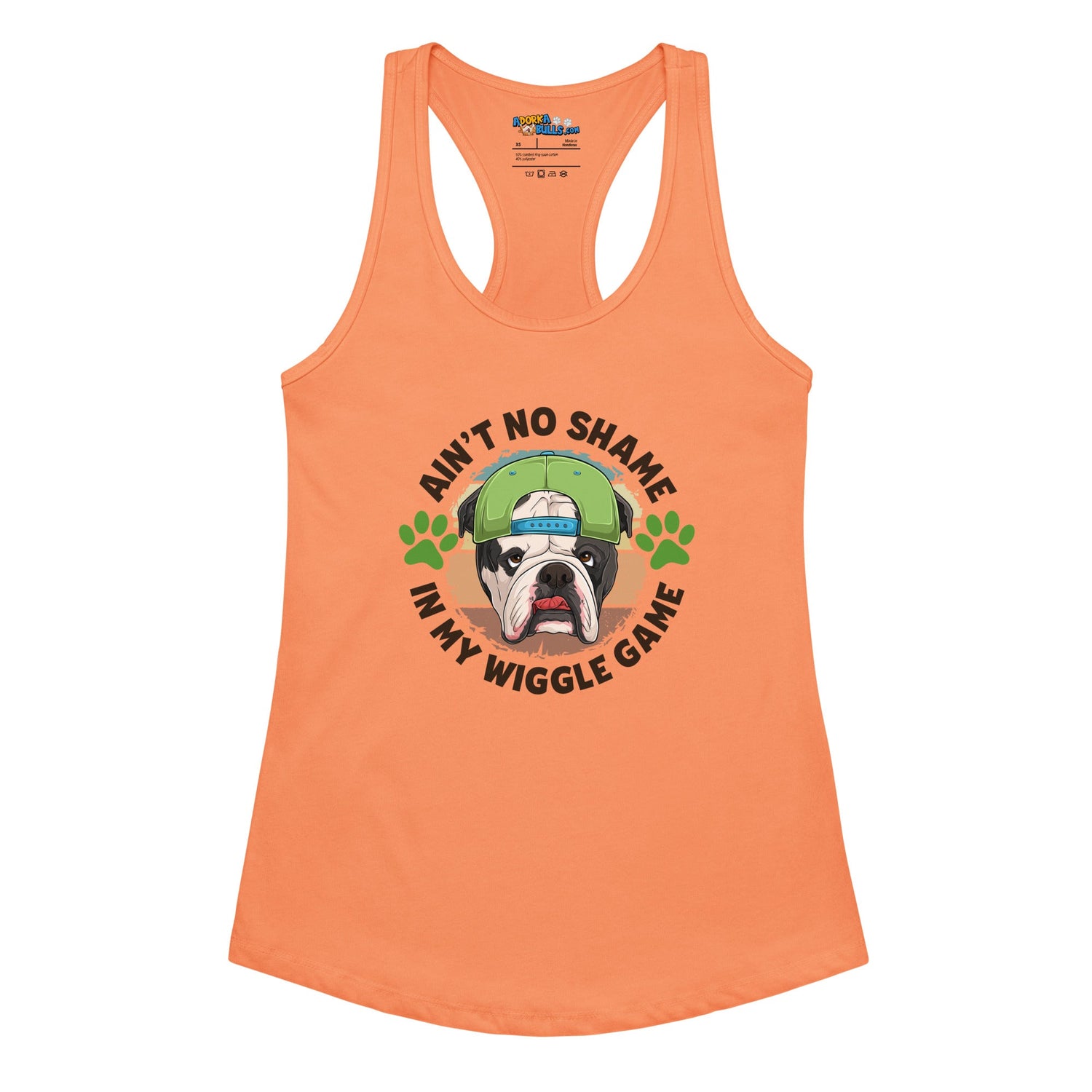 &quot;Ain’t No Shame in My Wiggle Game&quot; Male English Bulldog Tank